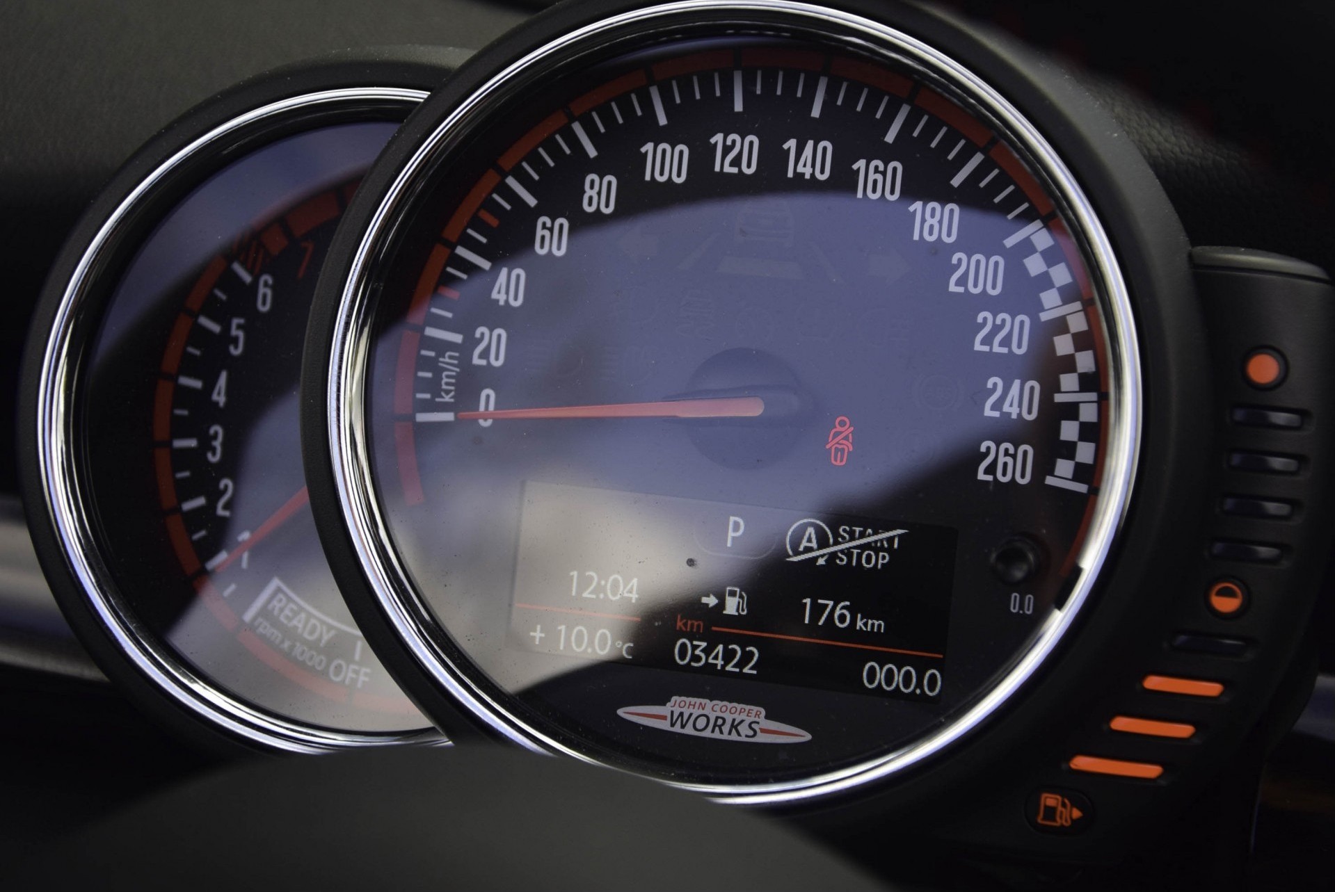 MINI Cabrio 2.0 JOHN COOPER WORKS CHILI 232PK HUD/Nav/Cam Aut6 Foto 9