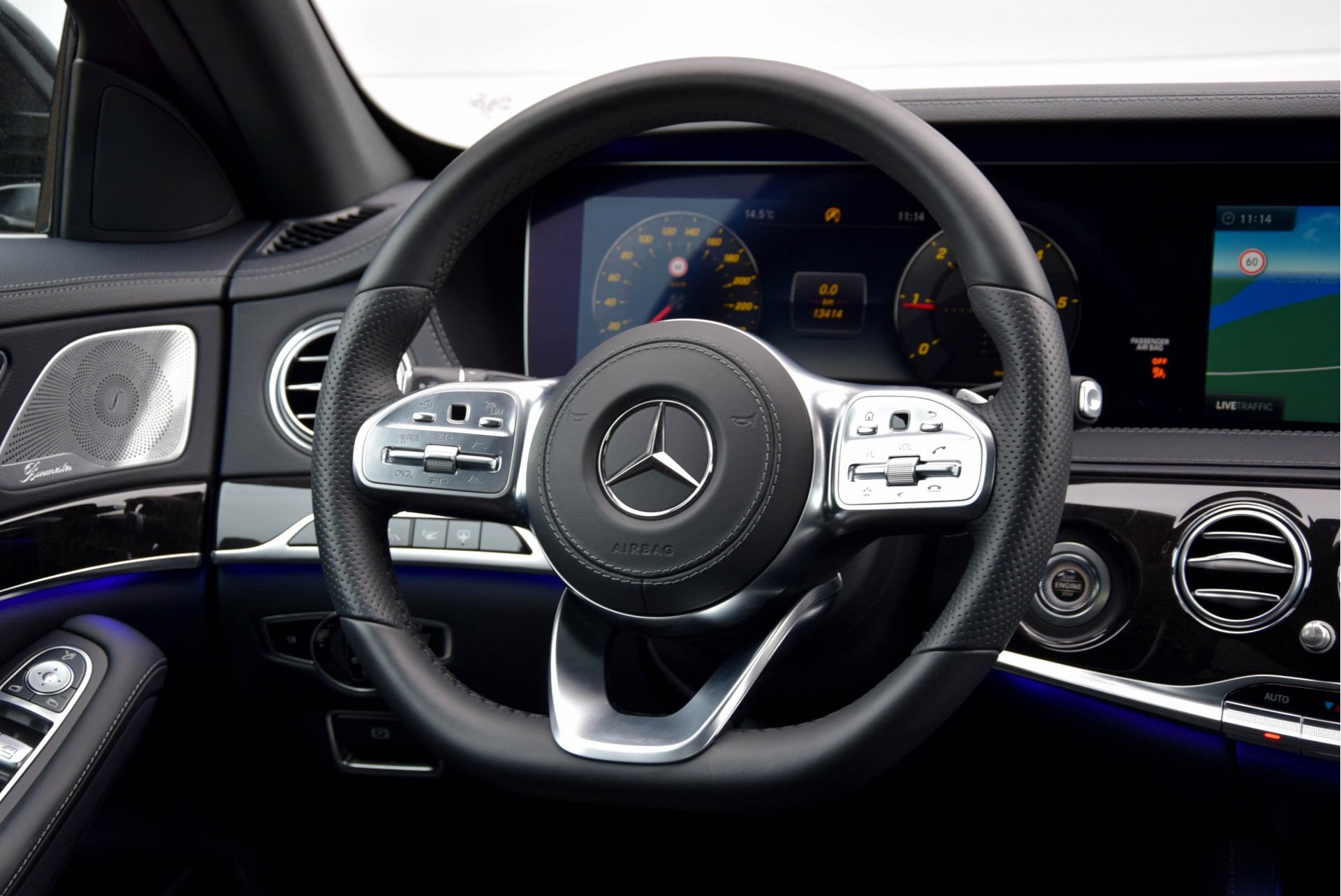 Mercedes-Benz S-Klasse 350d 4-M Lang AMG/Massage/Pano/Head-Up/Distronic/Burmester/360/Keyless Aut9 Foto 12