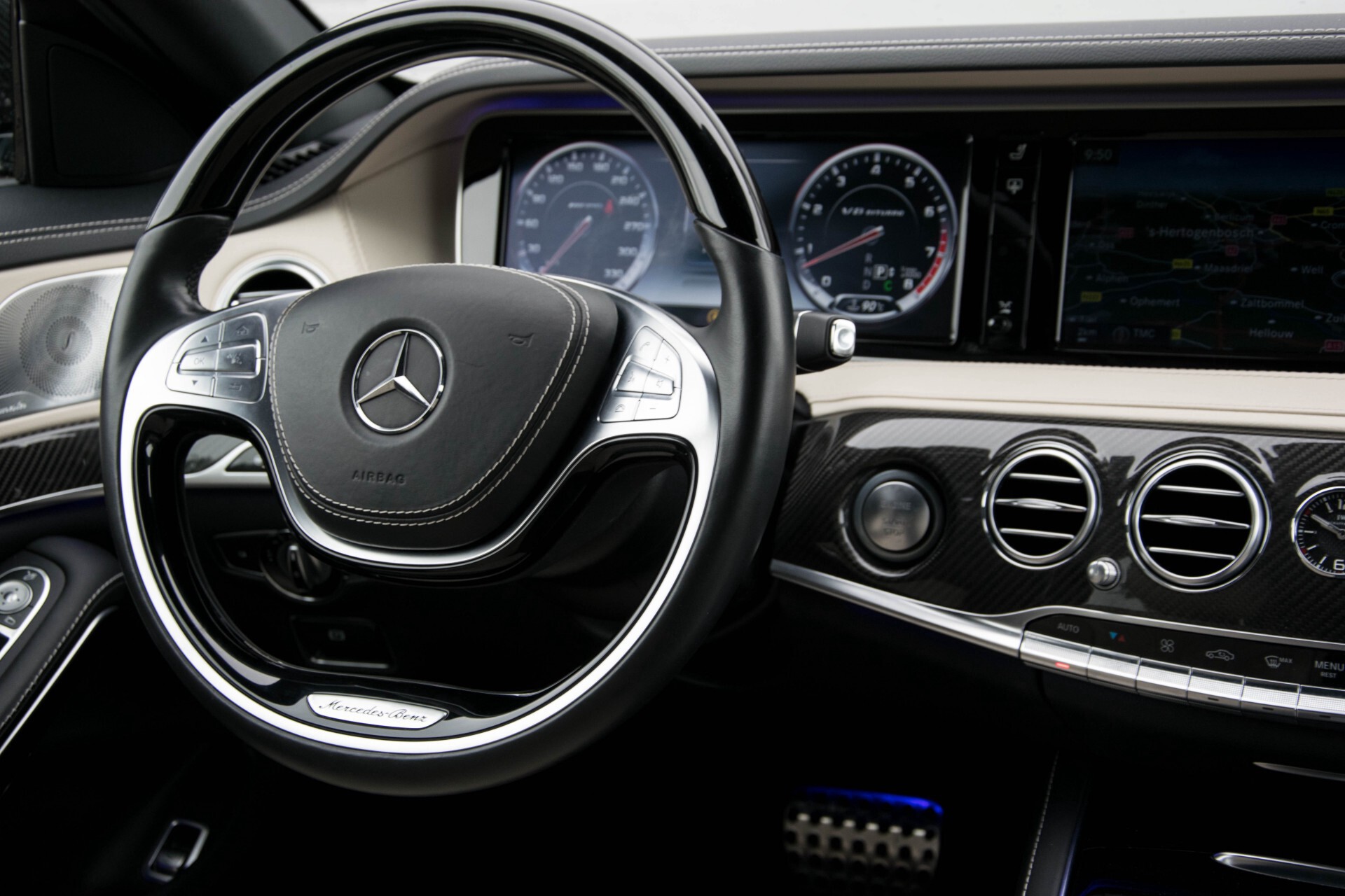 Mercedes-Benz S-Klasse 63 AMG 4-Matic Lang Keramisch/Full carbon/Burmester/Distronic/360/Pano/Head-Up/Keyless Aut7 Foto 10