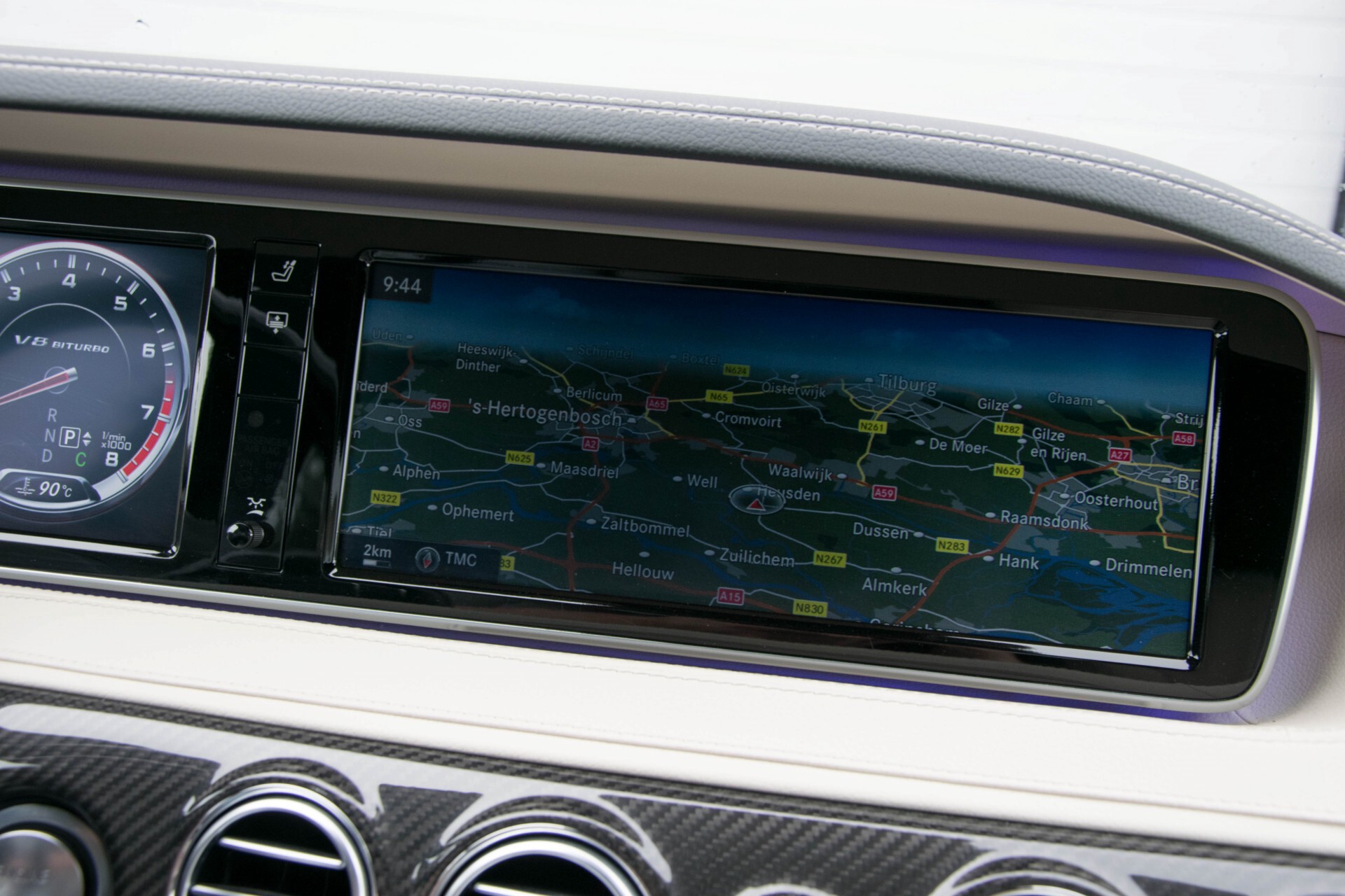 Mercedes-Benz S-Klasse 63 AMG 4-Matic Lang Keramisch/Full carbon/Burmester/Distronic/360/Pano/Head-Up/Keyless Aut7 Foto 9