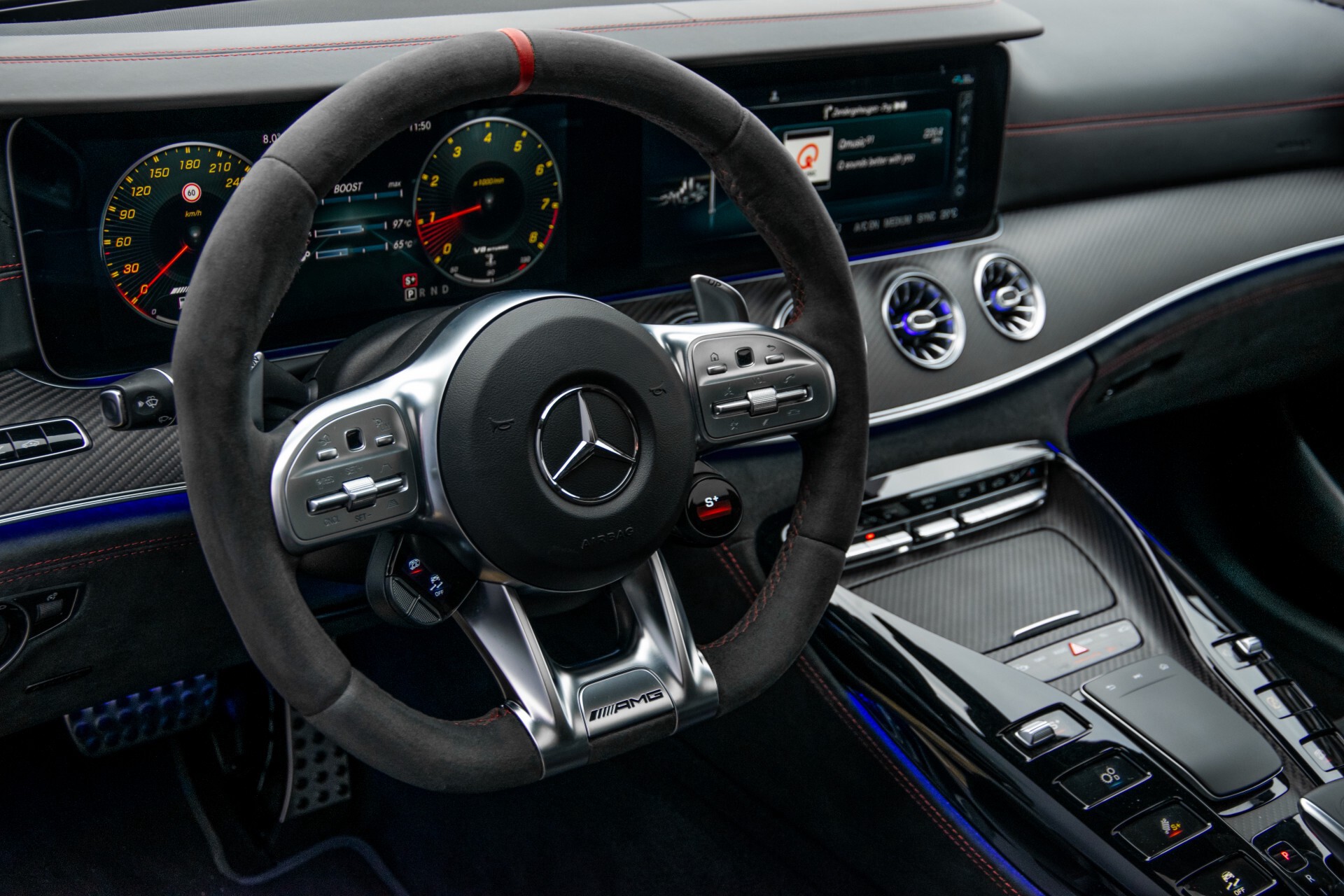 Mercedes-Benz AMG GT 4-Door Coupe 63 S 4M+ Keramisch/Full Carbon/Aerodynamica/Burmester 3D/TV/Performance stoelen/Standkachel Aut9 Foto 18