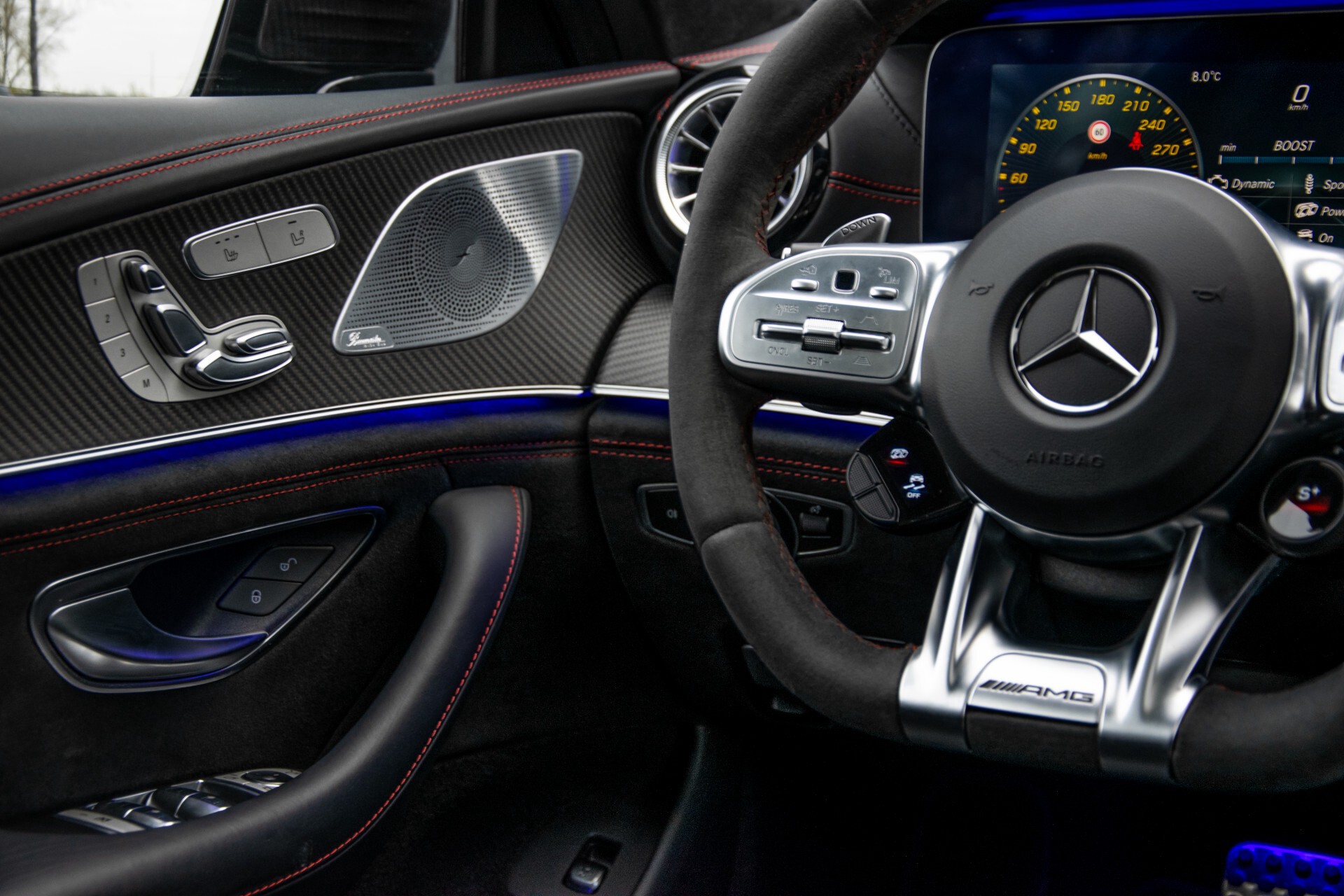 Mercedes-Benz AMG GT 4-Door Coupe 63 S 4M+ Keramisch/Full Carbon/Aerodynamica/Burmester 3D/TV/Performance stoelen/Standkachel Aut9 Foto 60