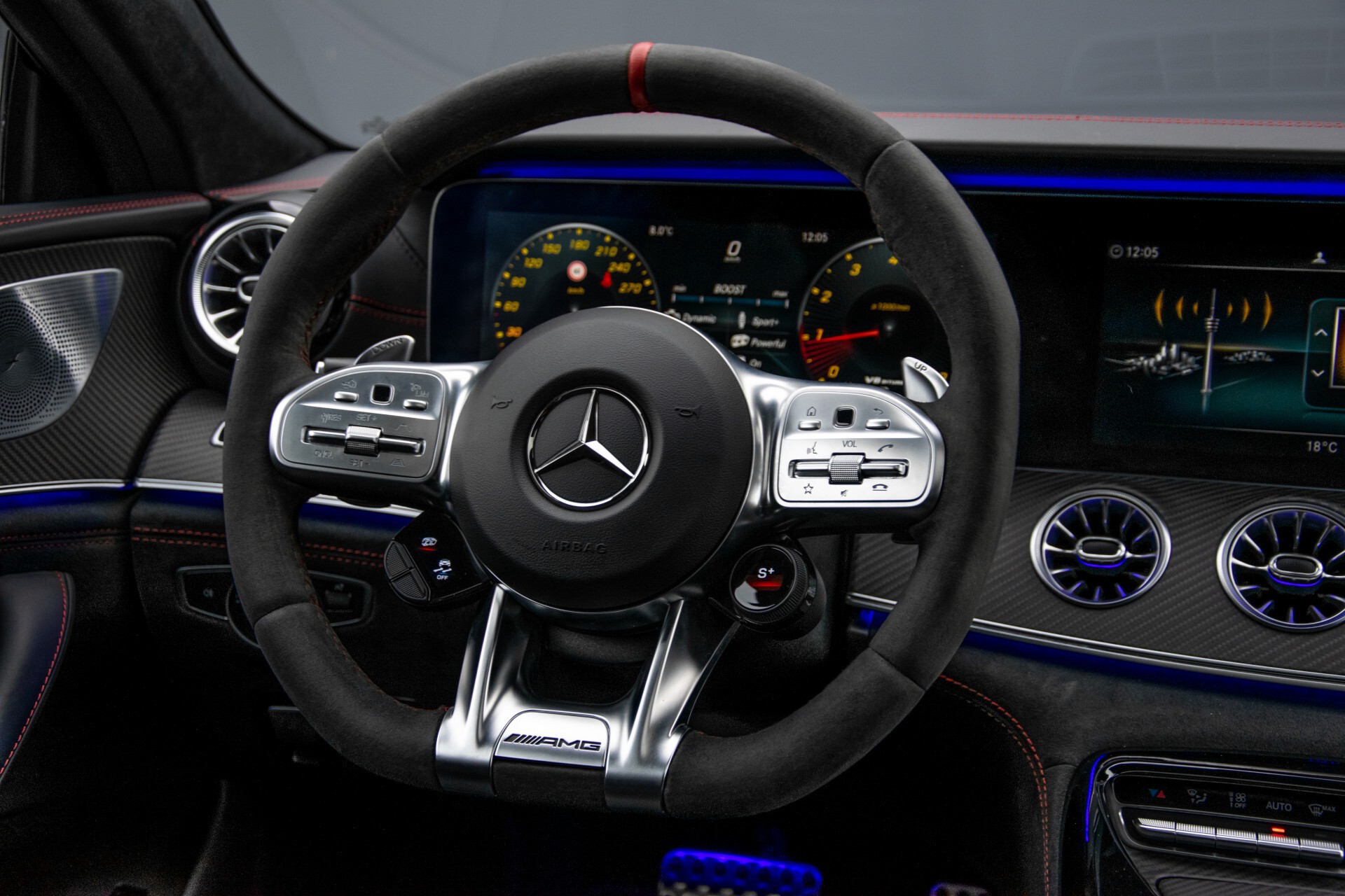 Mercedes-Benz AMG GT 4-Door Coupe 63 S 4M+ Keramisch/Full Carbon/Aerodynamica/Burmester 3D/TV/Performance stoelen/Standkachel Aut9 Foto 8