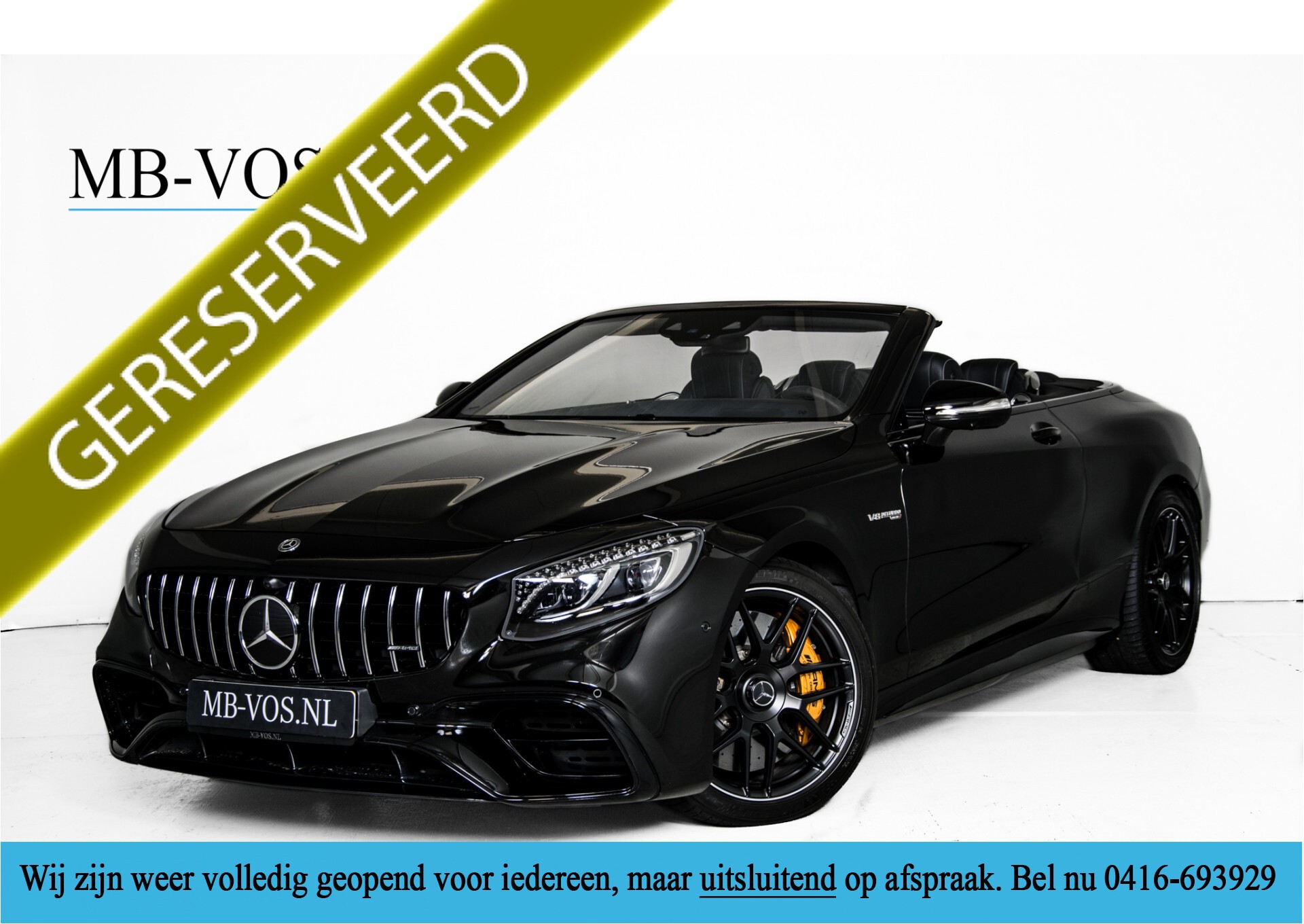 Mercedes-Benz S-Klasse Cabrio 63 AMG 4M+ Keramisch/Burmester High End 3D/Carbon/Driverspack/Blackpack Aut9 Foto 1