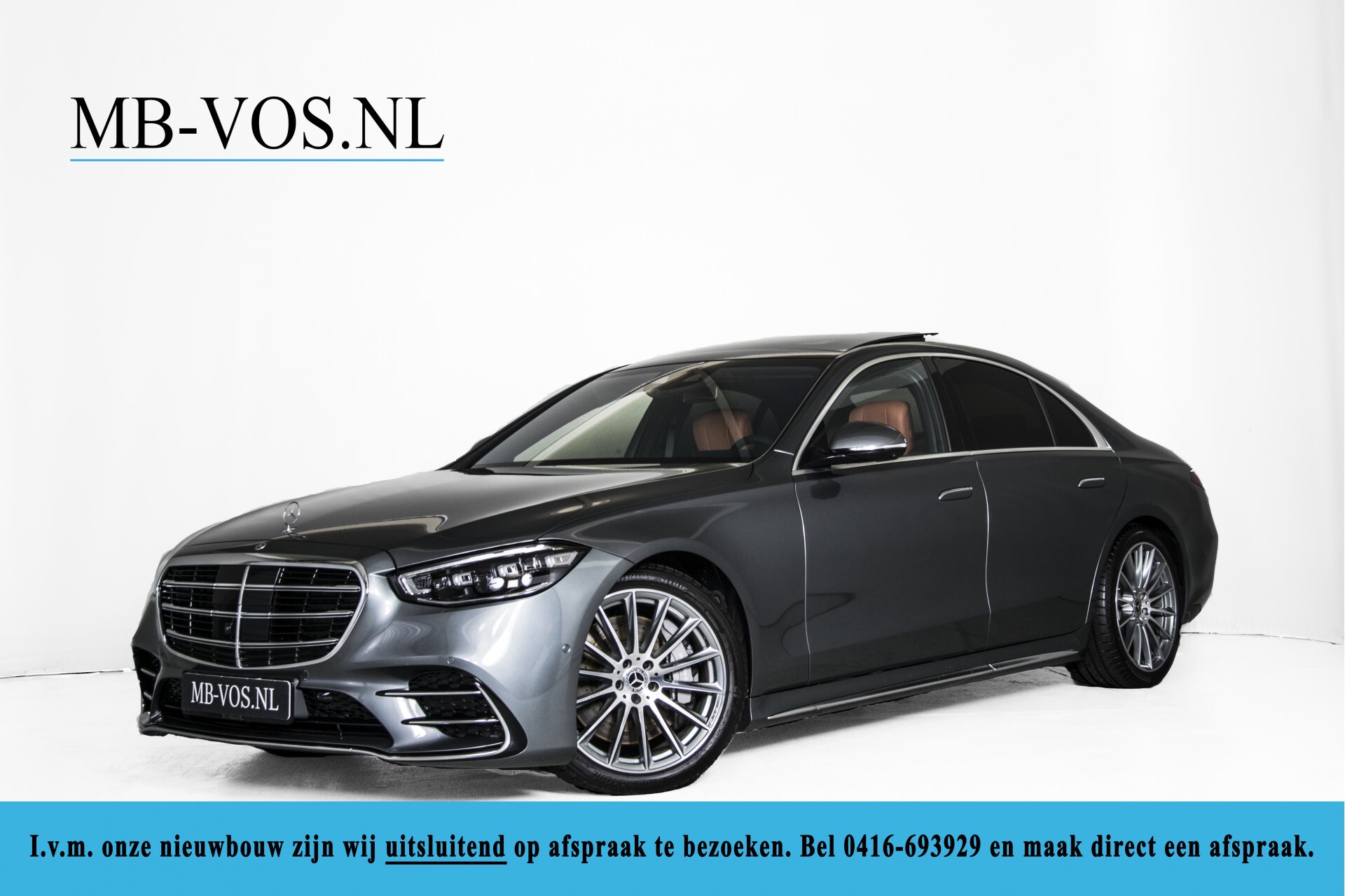 Mercedes-Benz S-Klasse 500 4-M AMG Siennabruin ruitleder/Rij-assistentiepakket/Keyless/Burmester Aut9 Foto 1