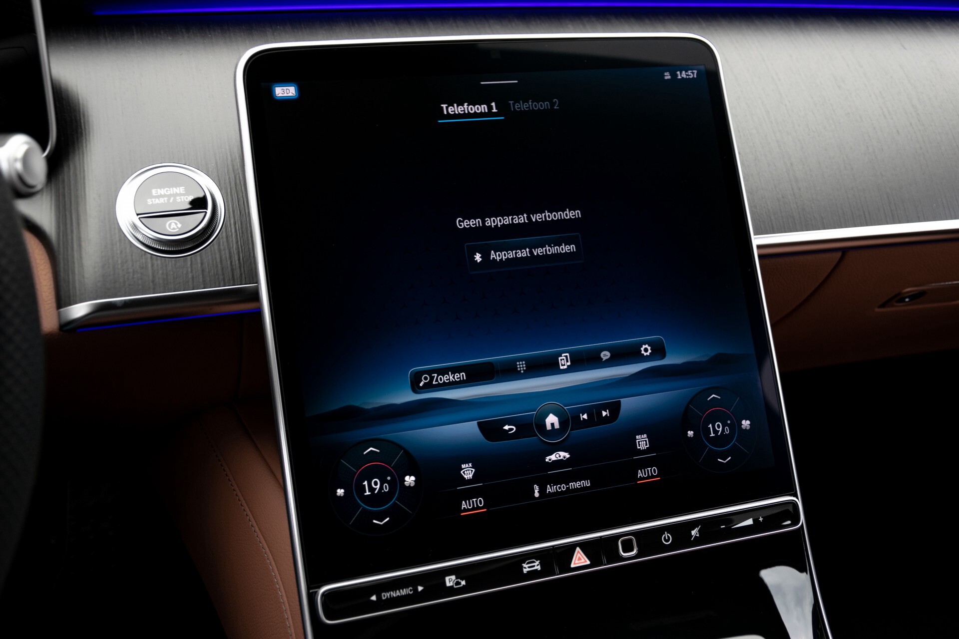 Mercedes-Benz S-Klasse 500 4-M AMG Siennabruin ruitleder/Rij-assistentiepakket/Keyless/Burmester Aut9 Foto 18