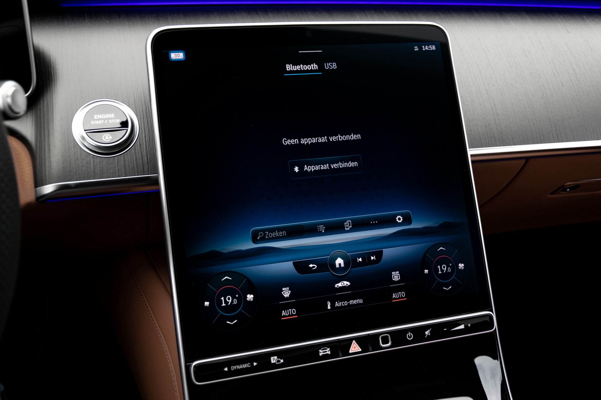 Mercedes-Benz S-Klasse 500 4-M AMG Siennabruin ruitleder/Rij-assistentiepakket/Keyless/Burmester Aut9 Foto 22