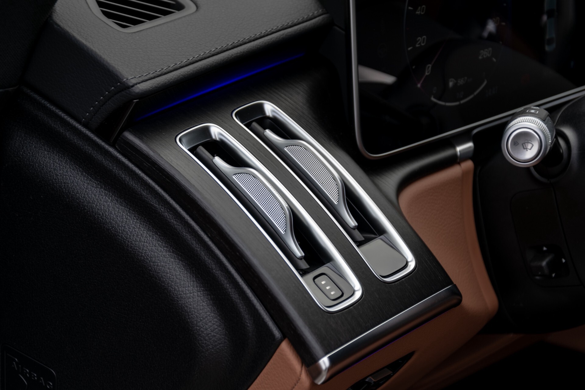 Mercedes-Benz S-Klasse 500 4-M AMG Siennabruin ruitleder/Rij-assistentiepakket/Keyless/Burmester Aut9 Foto 27