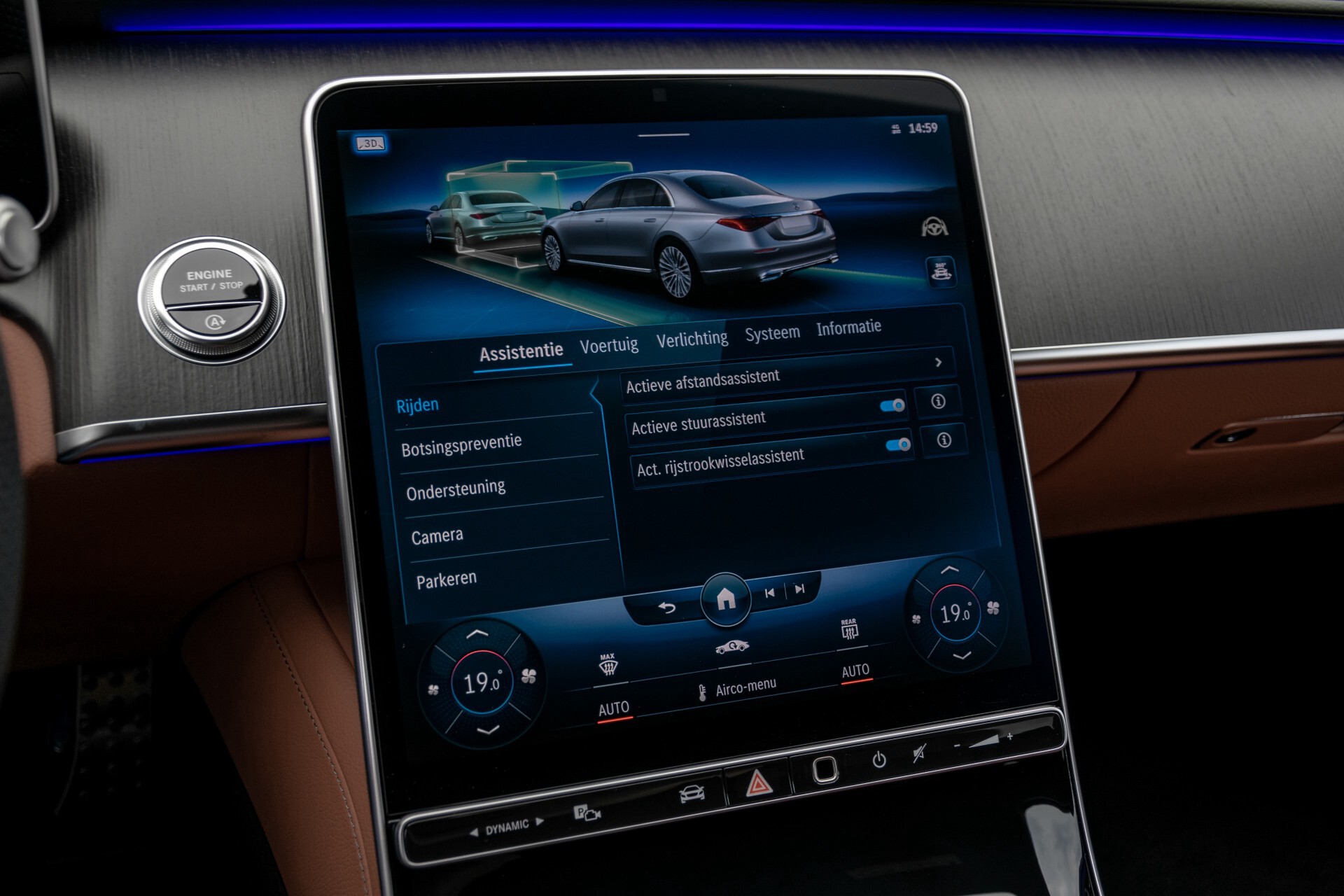 Mercedes-Benz S-Klasse 500 4-M AMG Siennabruin ruitleder/Rij-assistentiepakket/Keyless/Burmester Aut9 Foto 28