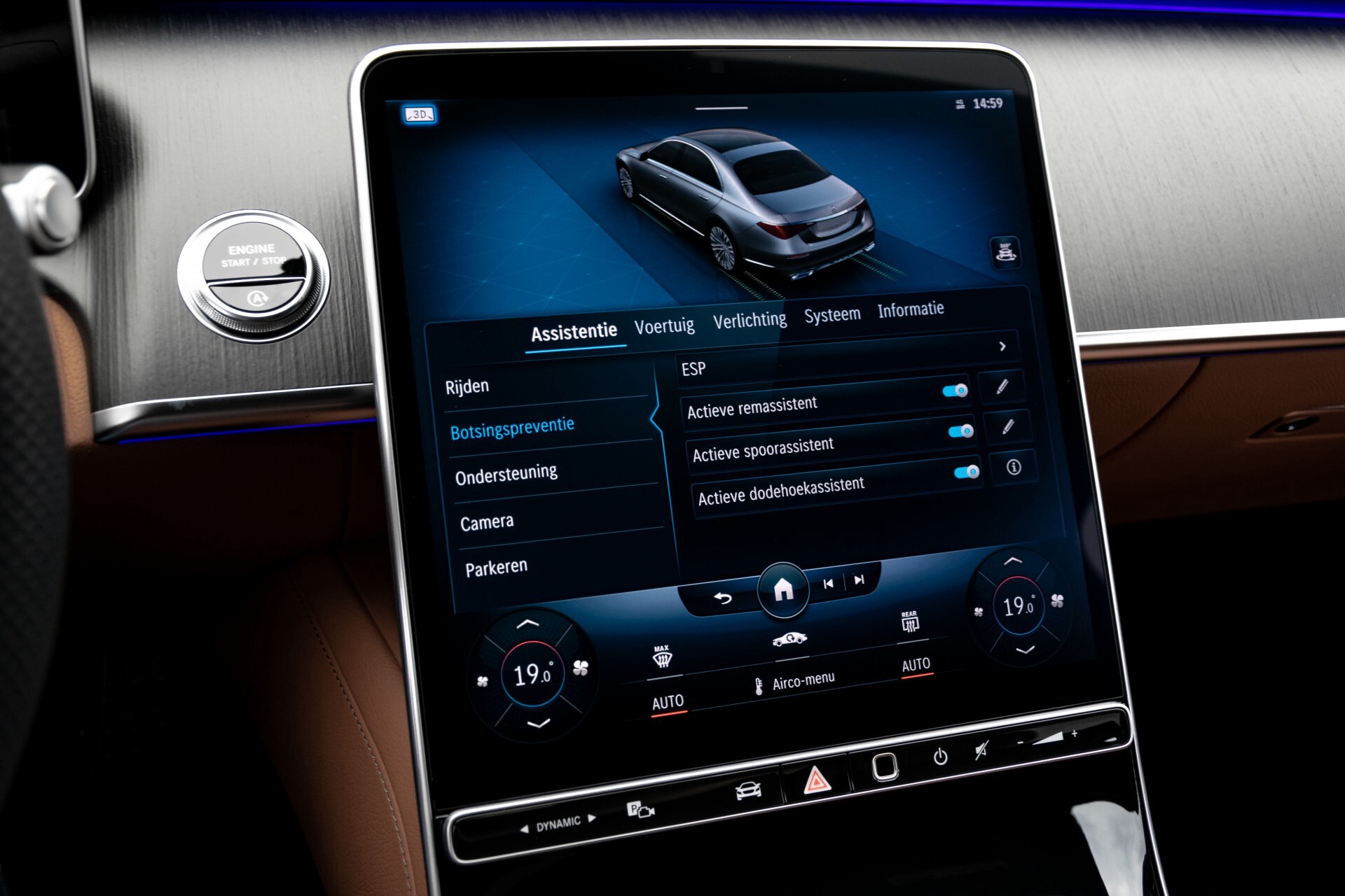 Mercedes-Benz S-Klasse 500 4-M AMG Siennabruin ruitleder/Rij-assistentiepakket/Keyless/Burmester Aut9 Foto 30