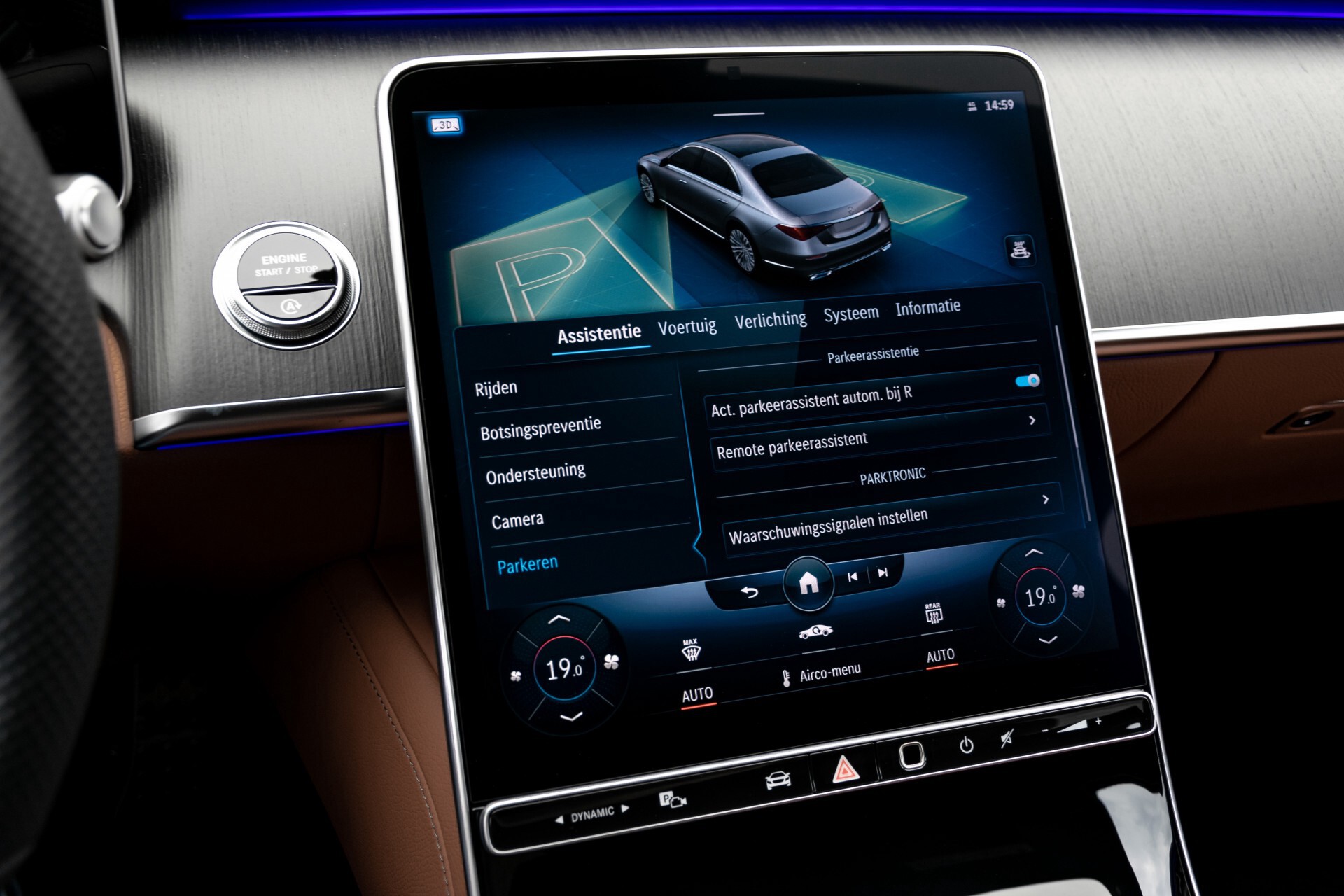 Mercedes-Benz S-Klasse 500 4-M AMG Siennabruin ruitleder/Rij-assistentiepakket/Keyless/Burmester Aut9 Foto 34