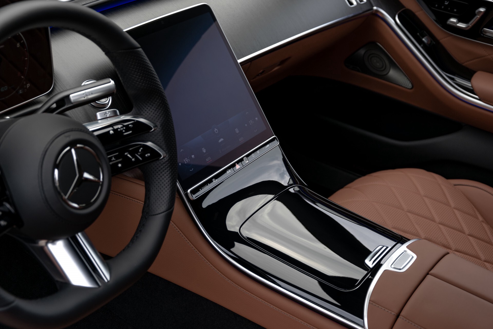 Mercedes-Benz S-Klasse 500 4-M AMG Siennabruin ruitleder/Rij-assistentiepakket/Keyless/Burmester Aut9 Foto 39