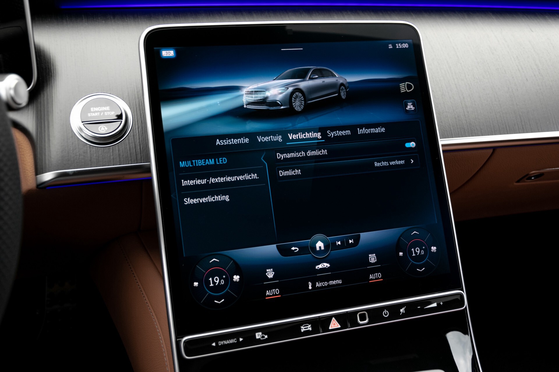 Mercedes-Benz S-Klasse 500 4-M AMG Siennabruin ruitleder/Rij-assistentiepakket/Keyless/Burmester Aut9 Foto 40