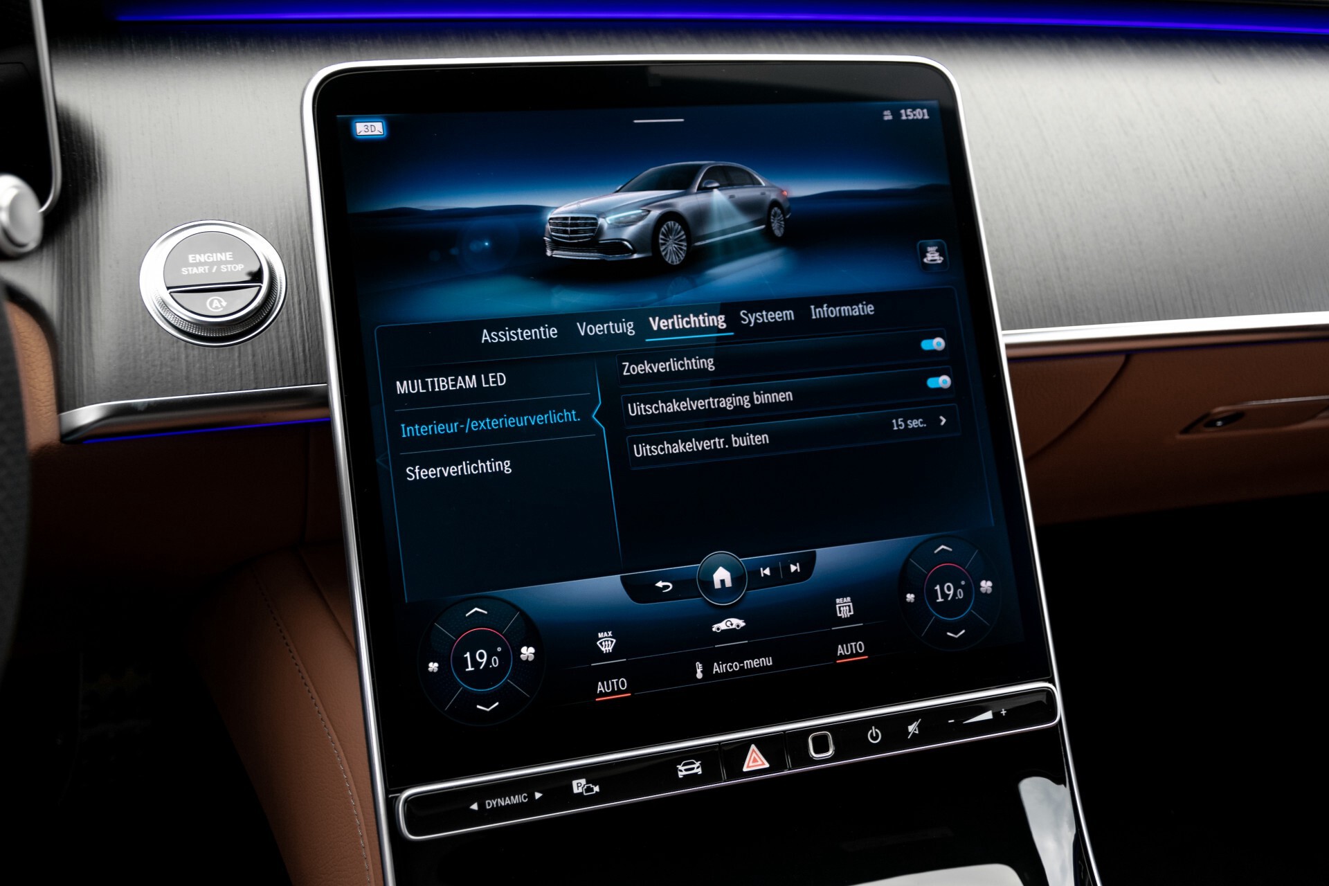 Mercedes-Benz S-Klasse 500 4-M AMG Siennabruin ruitleder/Rij-assistentiepakket/Keyless/Burmester Aut9 Foto 42