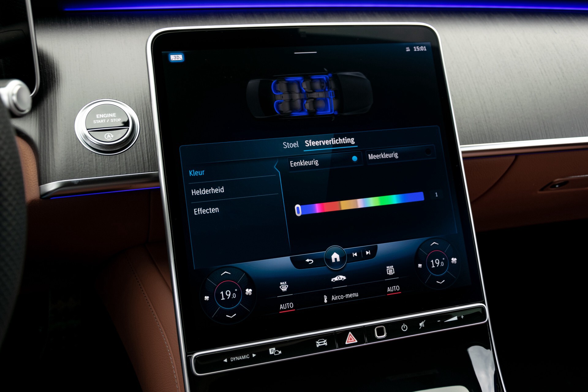 Mercedes-Benz S-Klasse 500 4-M AMG Siennabruin ruitleder/Rij-assistentiepakket/Keyless/Burmester Aut9 Foto 44