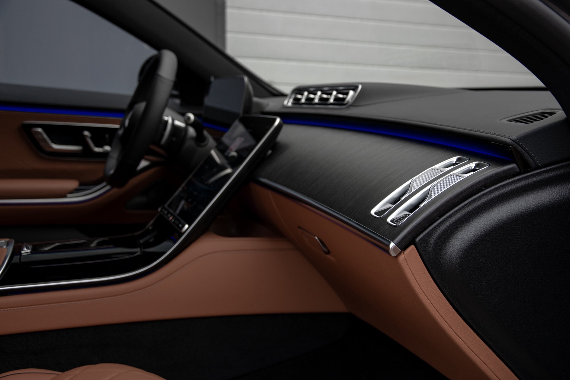 Mercedes-Benz S-Klasse 500 4-M AMG Siennabruin ruitleder/Rij-assistentiepakket/Keyless/Burmester Aut9 Foto 55