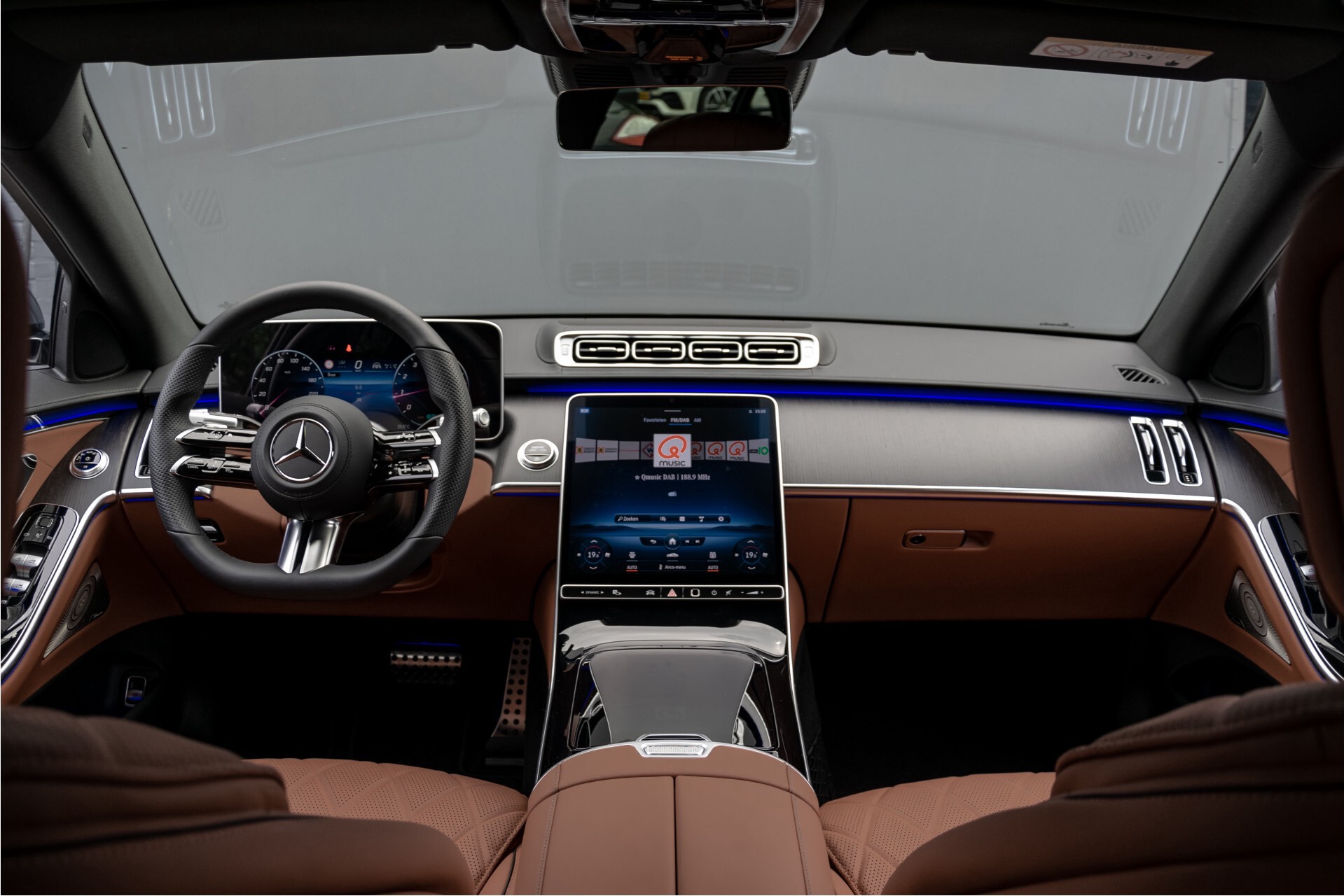 Mercedes-Benz S-Klasse 500 4-M AMG Siennabruin ruitleder/Rij-assistentiepakket/Keyless/Burmester Aut9 Foto 8