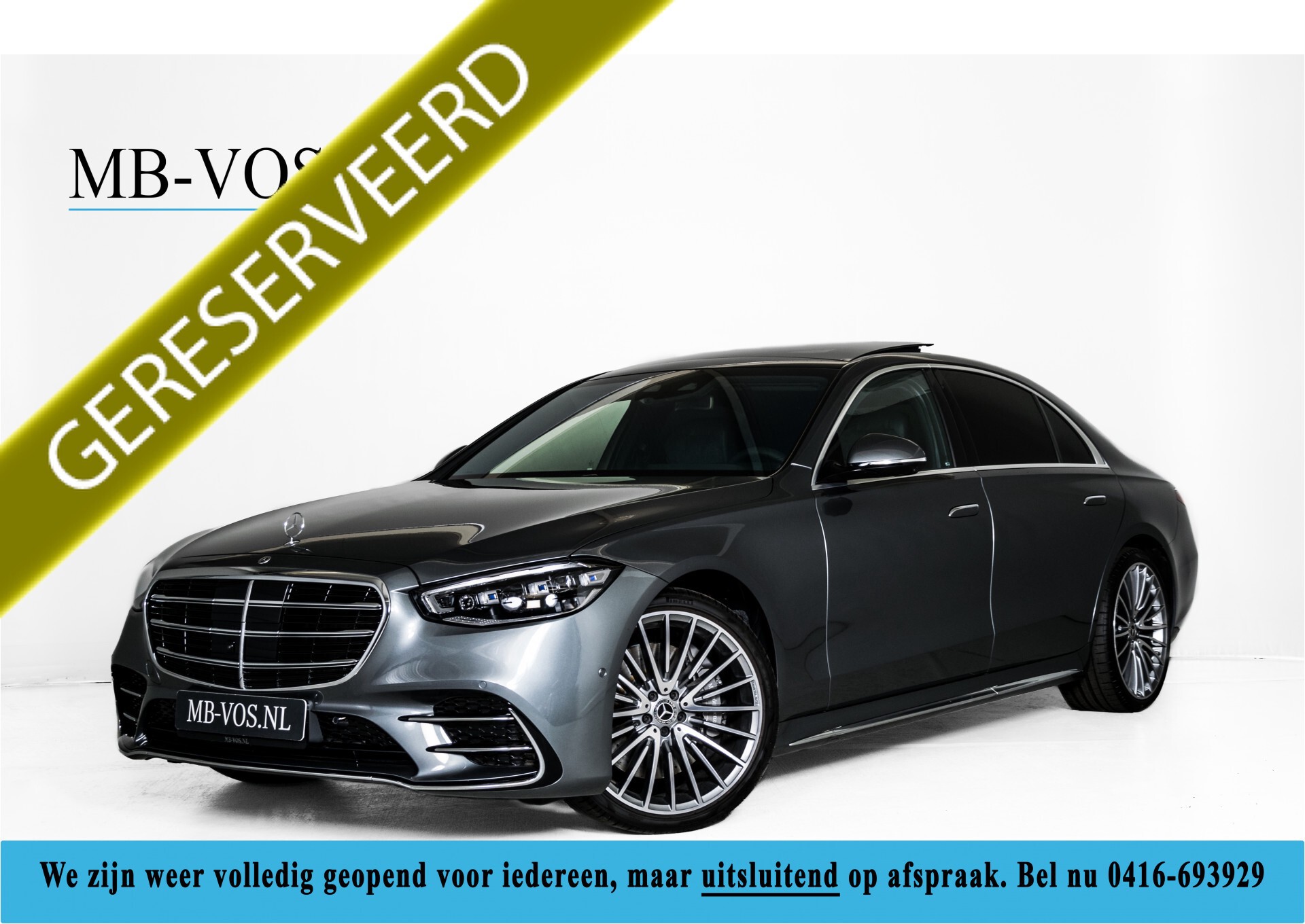 Mercedes-Benz S-Klasse 400d Lang 4-M AMG Premium Plus 21"/Massage/Head-Up/Digital Light/Ruitleder Aut9 Foto 1