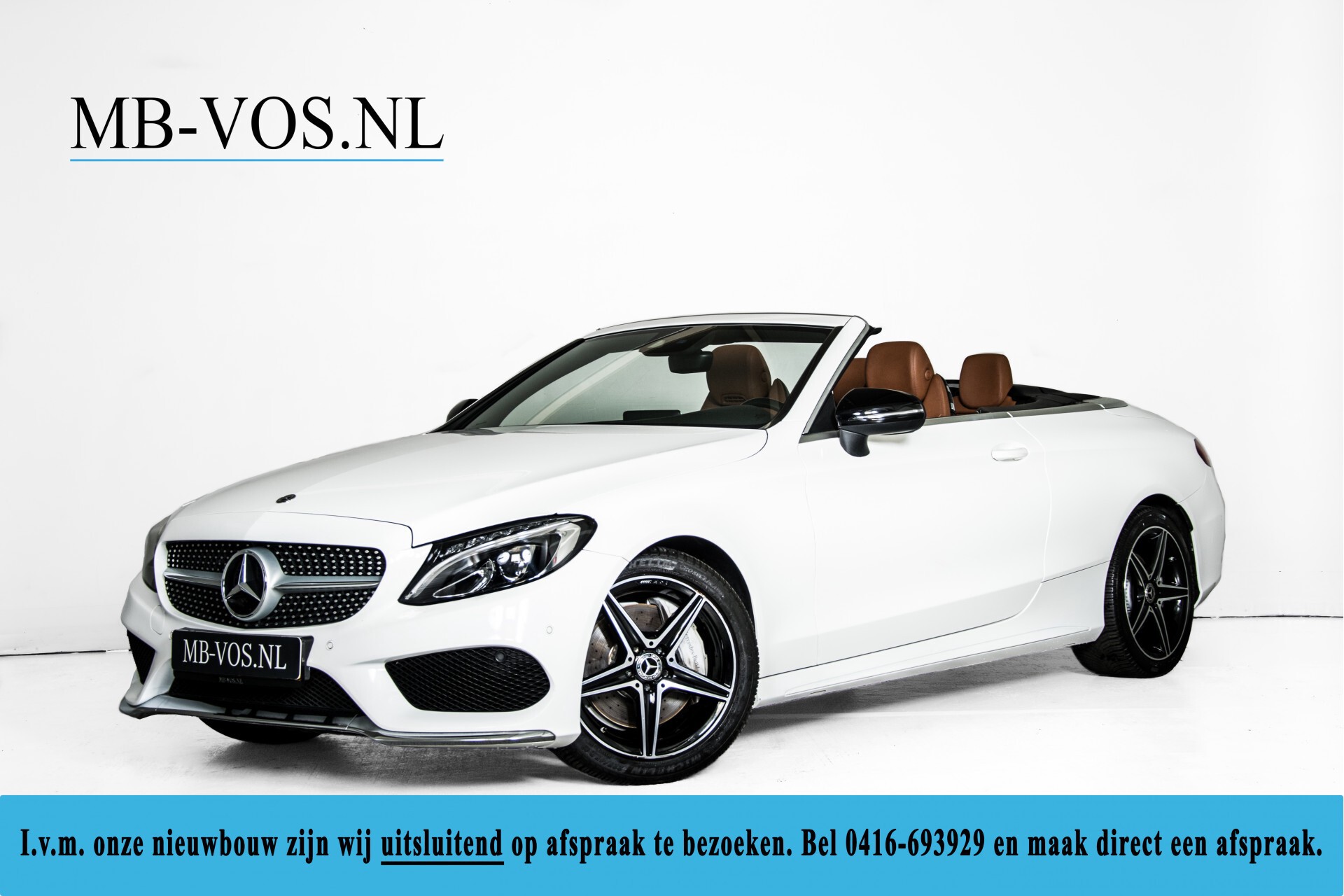 Mercedes-Benz C-Klasse 300 Cabriolet AMG Carbon/Airscarf/Aircap/Comand/Zadelbruin leder/Burmester Aut9 Foto 1