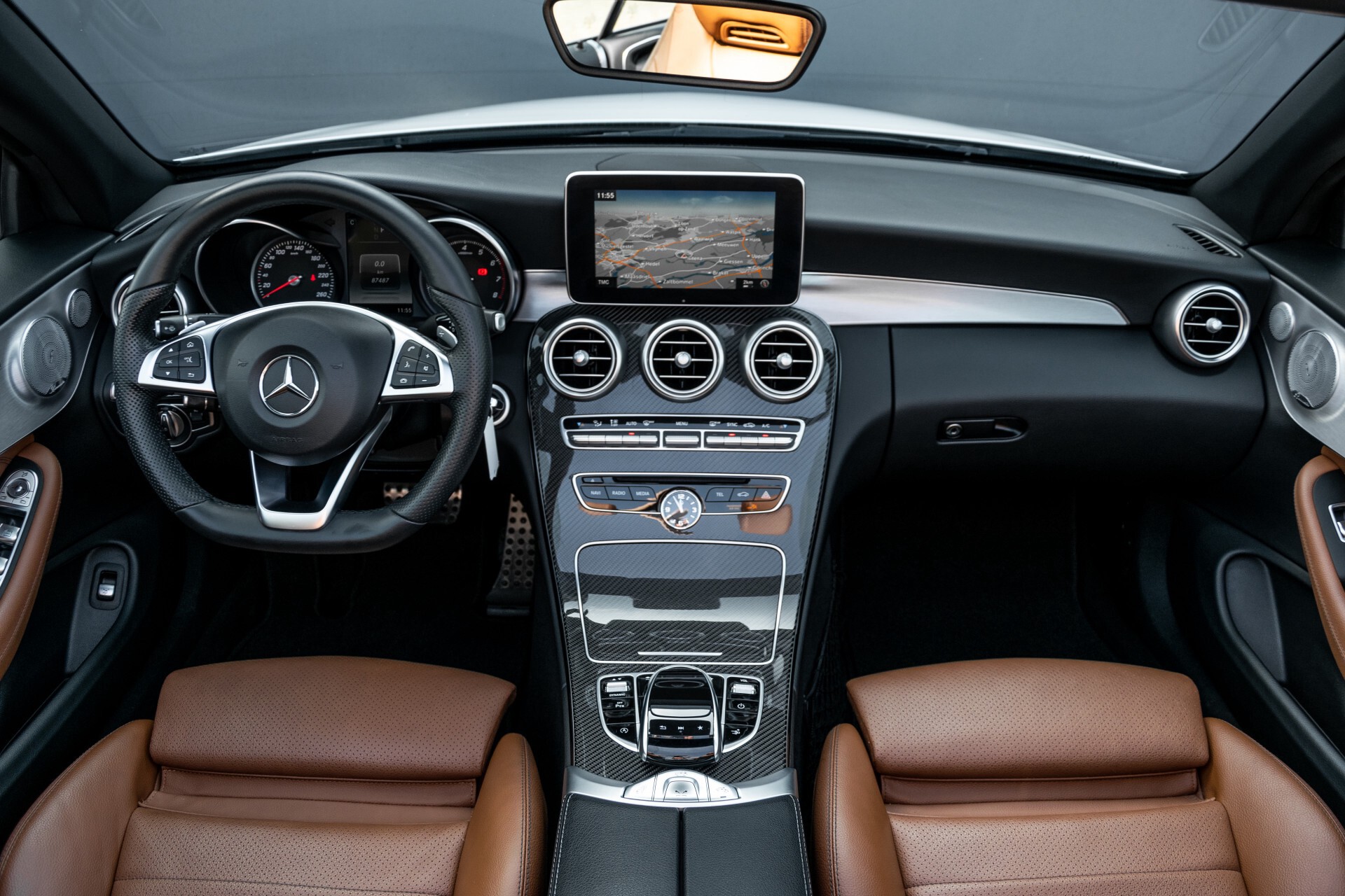 Mercedes-Benz C-Klasse 300 Cabriolet AMG Carbon/Airscarf/Aircap/Comand/Zadelbruin leder/Burmester Aut9 Foto 10