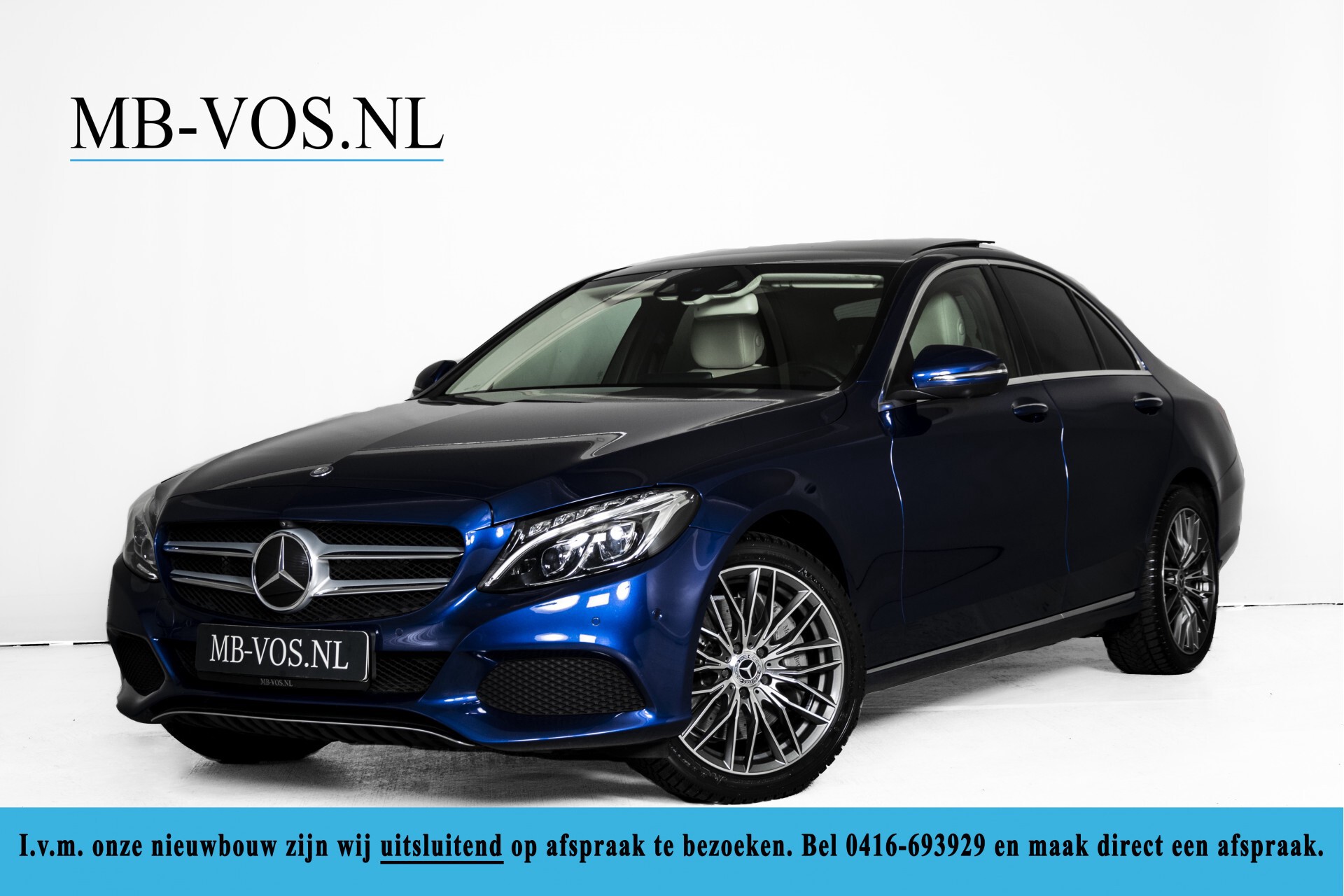 Mercedes-Benz C-Klasse 350 Hybride Keyless/Rij-assistentie/Leer/Memory/Panorama/Burmester/Comand Aut7 Foto 1