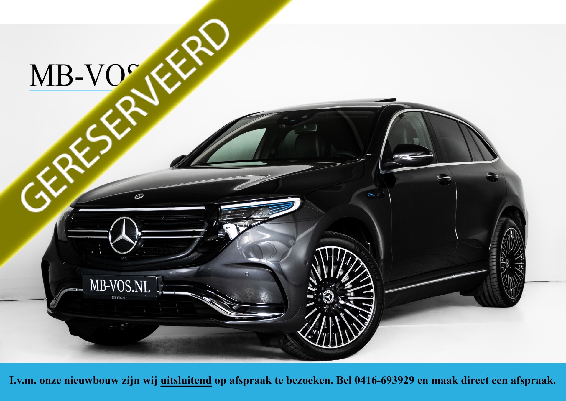 Mercedes-Benz EQC 400 4M AMG Rij-assistentie | Schuifdak | Burmester | 21"AMG | Keyless-Go Foto 1