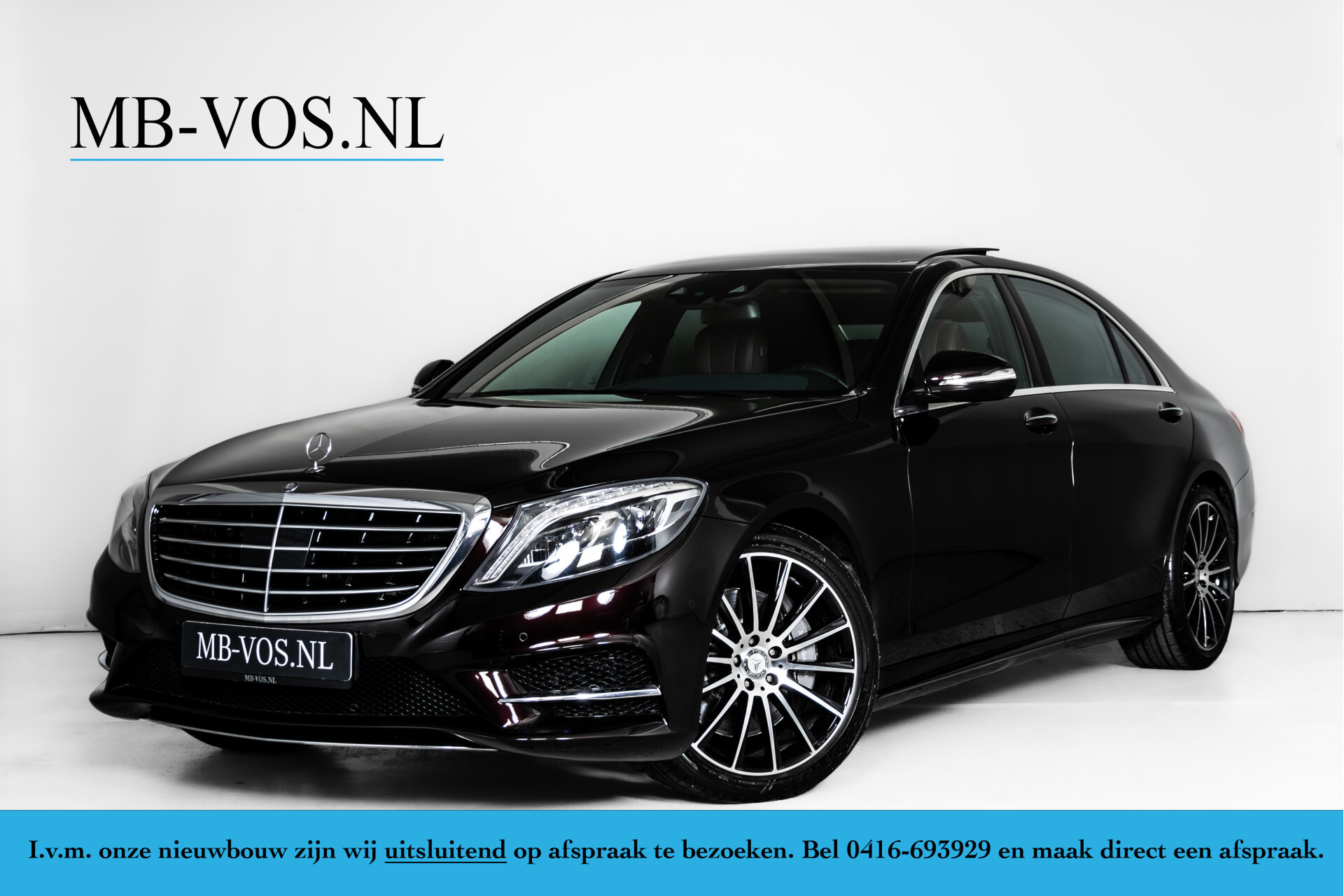 Mercedes-Benz S-Klasse 350 d 4-M Lang AMG Plus | Exclusive | Keyless | Distronic | Robijnzwart | Stoelkoeling Aut7 Foto 1