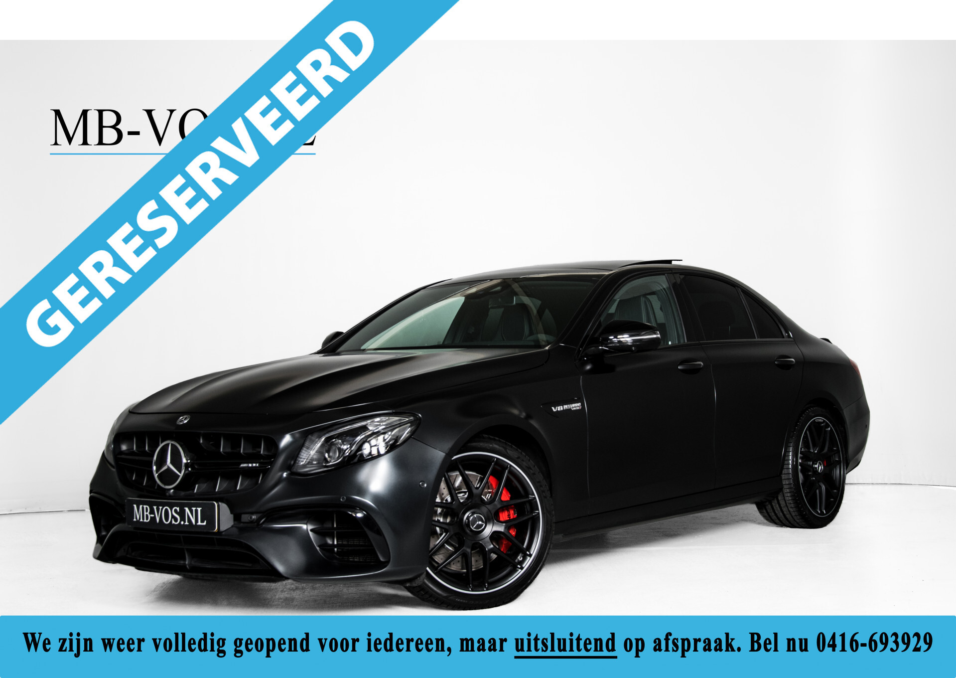 Mercedes-Benz E-Klasse 63 S AMG 4-Matic+ Edition 1 Matzwart | Carbon | Full Options Aut9 Foto 1