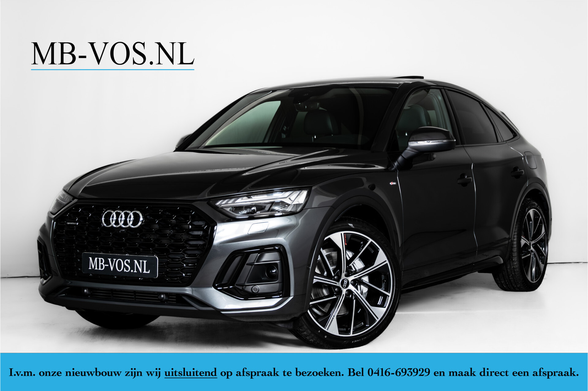Audi Q5 Sportback 55 TFSI e S edition S edition Luchtvering | Panorama | Keyless | Nappa | Trekhaak | Zwart Optiek | Nieuwprijs €103268 Foto 1