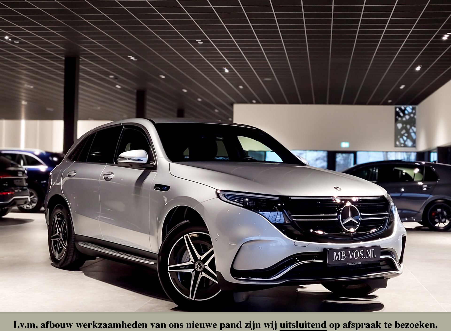 Mercedes-Benz EQC 400 4-M AMG Distronic | Keyless | 360 | Burmester | Trekhaak | Treeplanken | Incl. BTW Foto 1