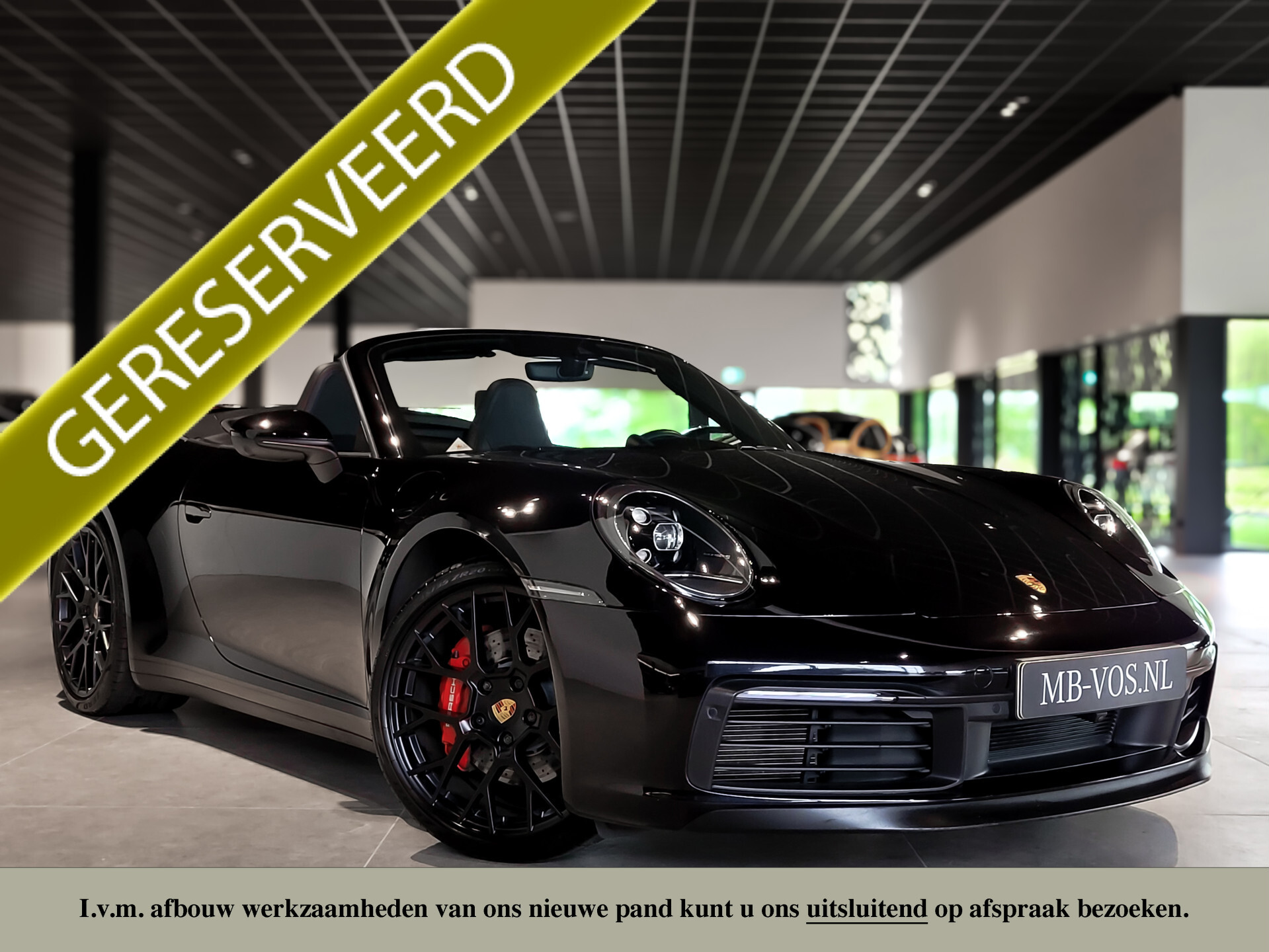 Porsche 911 Cabrio 3.0 Carrera 4 S Sport Design nieuwstaat Foto 1