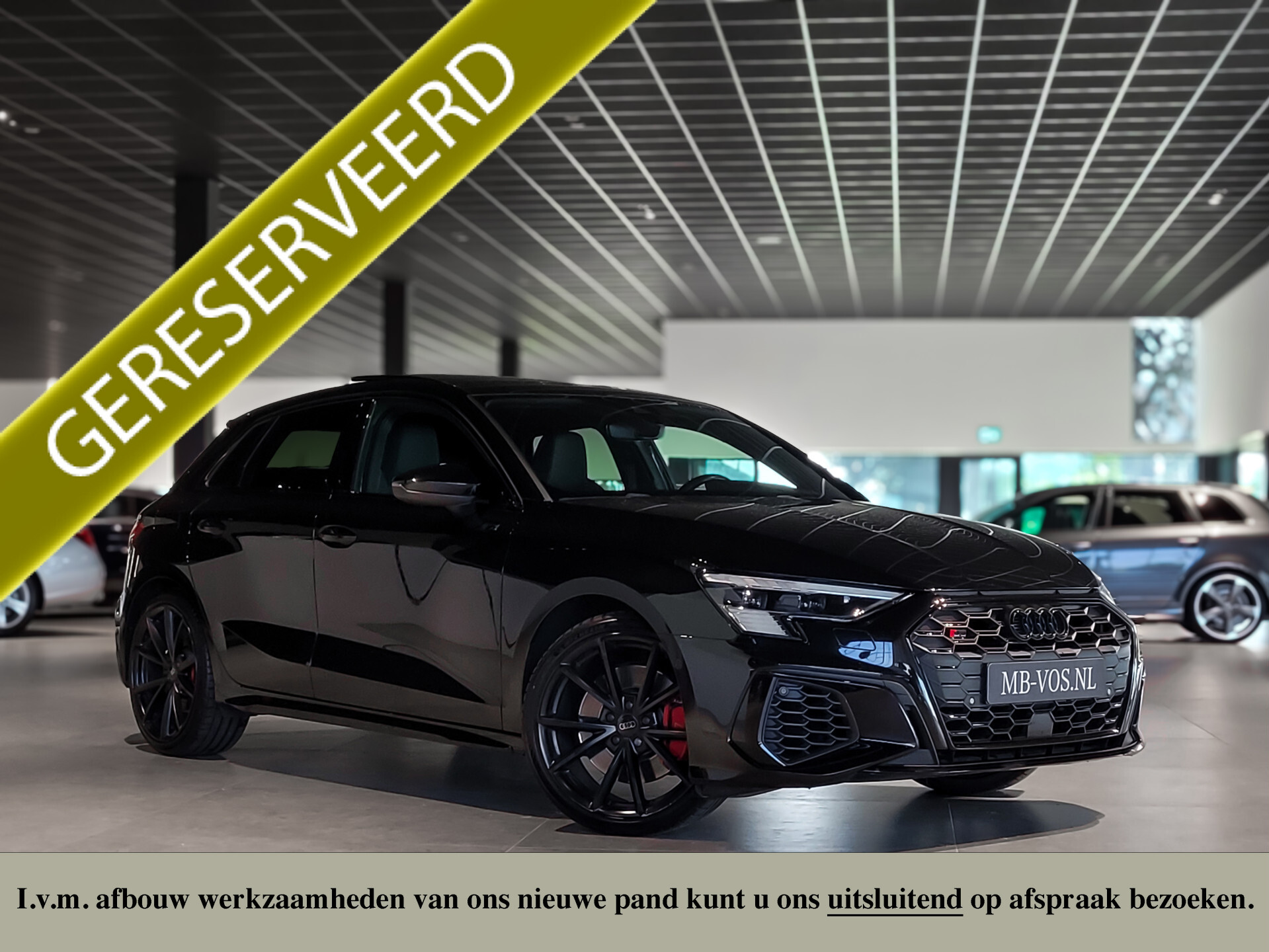 Audi S3 Sportback Quattro 2.0 TFSI Panorama | Keyless | B&O | Adaptive Cruise | Memory | HUD | Schakelbare uitlaat | Carbon | Blackpack | BTW Foto 1