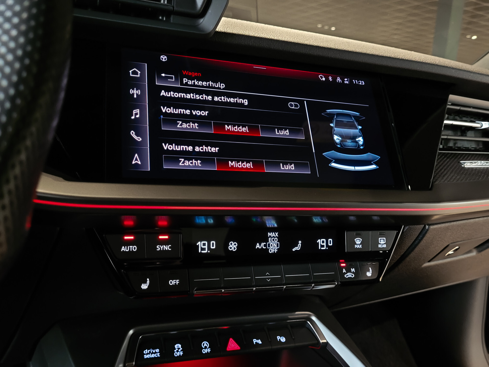 Audi S3 Sportback Quattro 2.0 TFSI Panorama | Keyless | B&O | Adaptive Cruise | Memory | HUD | Schakelbare uitlaat | Carbon | Blackpack | BTW Foto 27