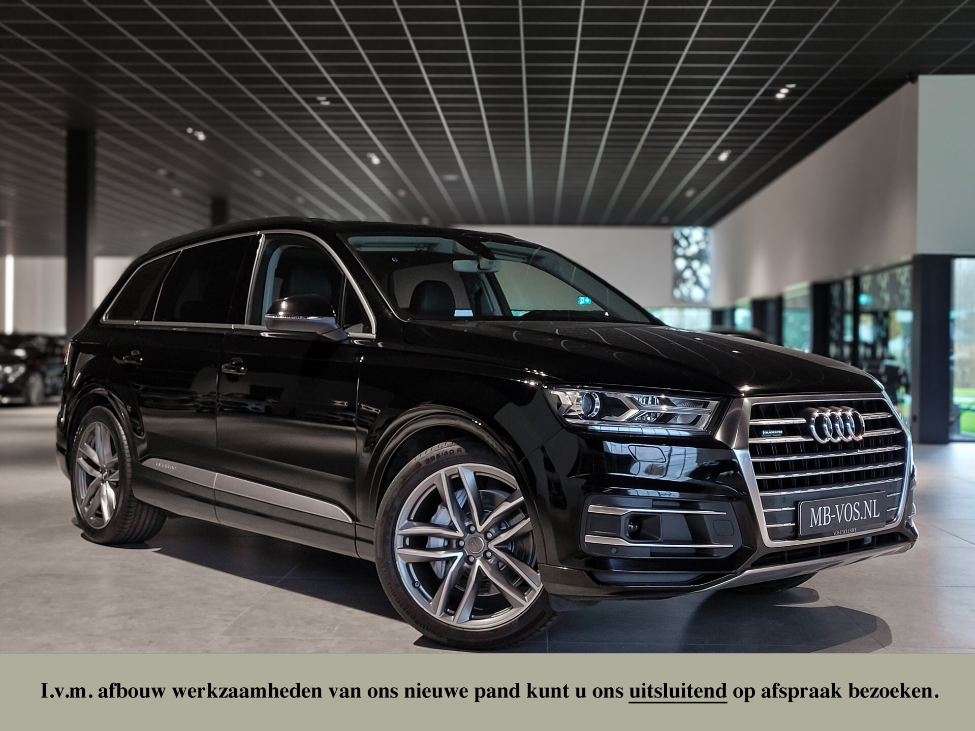 Audi Q7 3.0 TDI Quattro 7-Persoons | Luchtvering | Massage | Pano | HUD | Stoelkoeling | Adapt Cruise | Trekhaak | 21" | Mem | Nachtzicht | Standkachel | 21" Foto 1