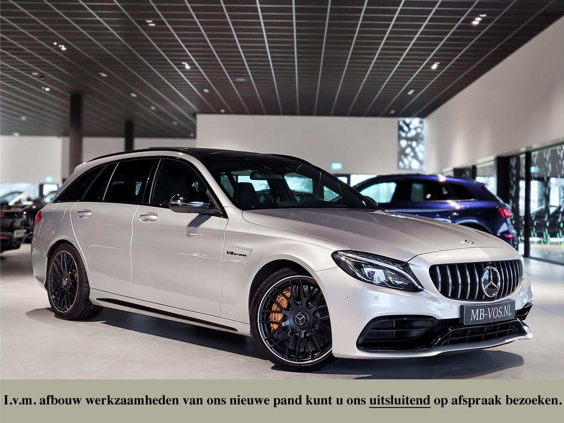 Mercedes-Benz C-Klasse Estate AMG 63 S Ceramic | Performance stoelen | Night | Keyless | Distronic | Burmester | 360 | HUD | Centuri Foto 1