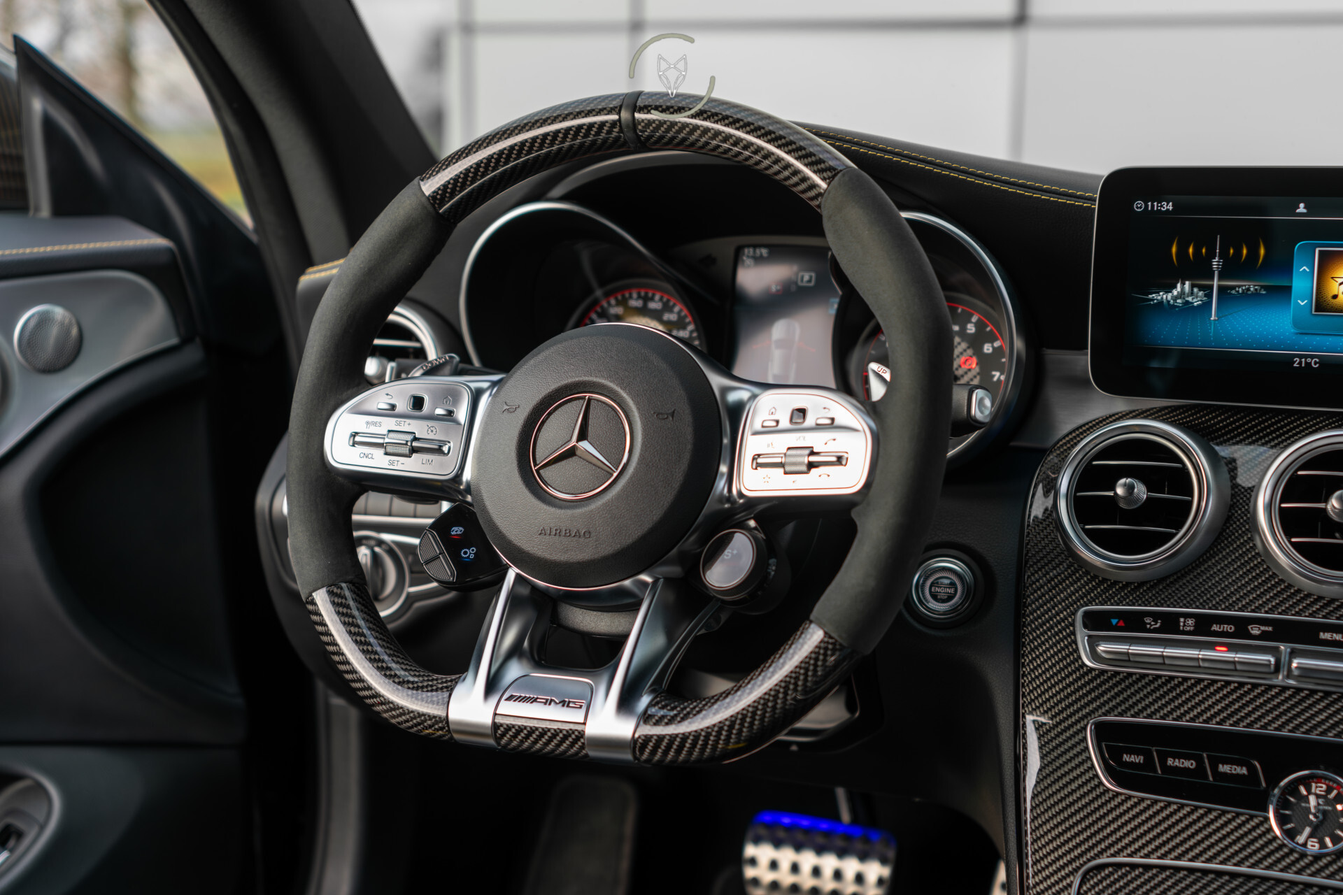 Mercedes-Benz C-Klasse Coupé AMG 63 S Ceramic | Matte lak | Aerodynamica | Full Carbon | Performance stoelen | Burmester | BTW Foto 43