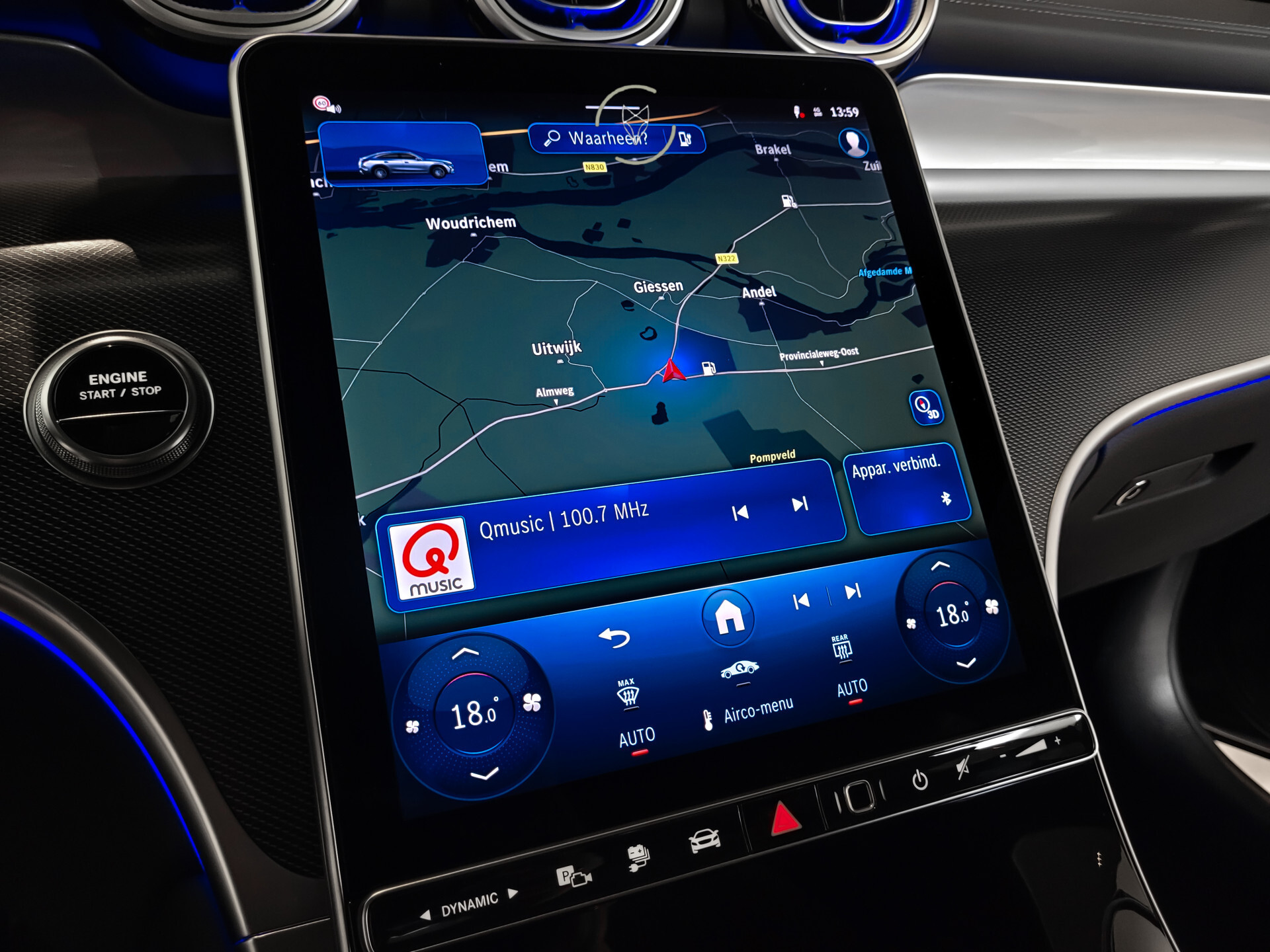 Mercedes-Benz GLC Coupé 300e 4-M AMG | Luchtvering | Achterassturing | ACC | Keyless | 360 | Mem | Burmester | Night | 20" | Night | Trekhaak | Premium Plus Foto 8