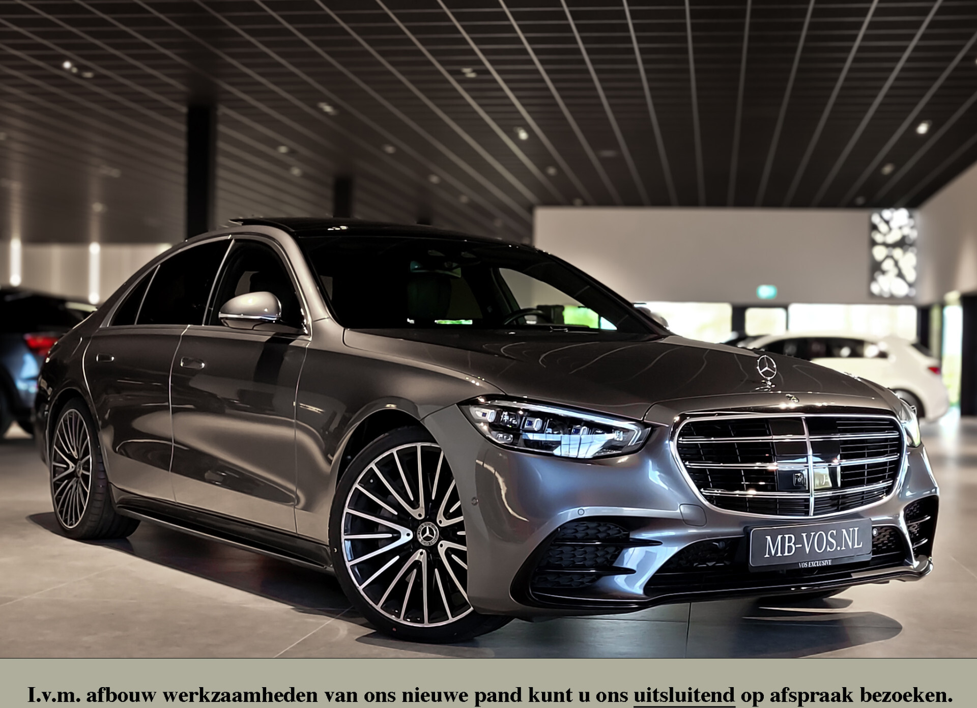 Mercedes-Benz S-Klasse 400d 4-M AMG Achterassturing | Ruitleder | Burmester | Rij-assistentie | Keyless | Night | 21" Aut9 Foto 1