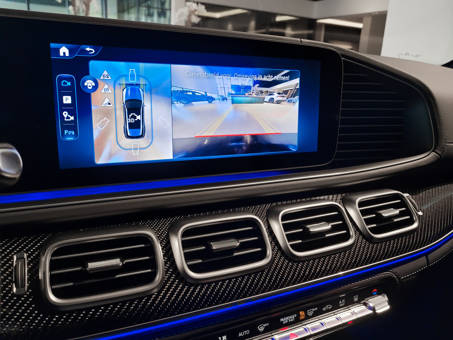 Mercedes-Benz GLE AMG 53 Hybrid 4M+ Night | Carbon | Ruitleder | Performance | 22" | Massage | HUD | Stoelkoeling Foto 50