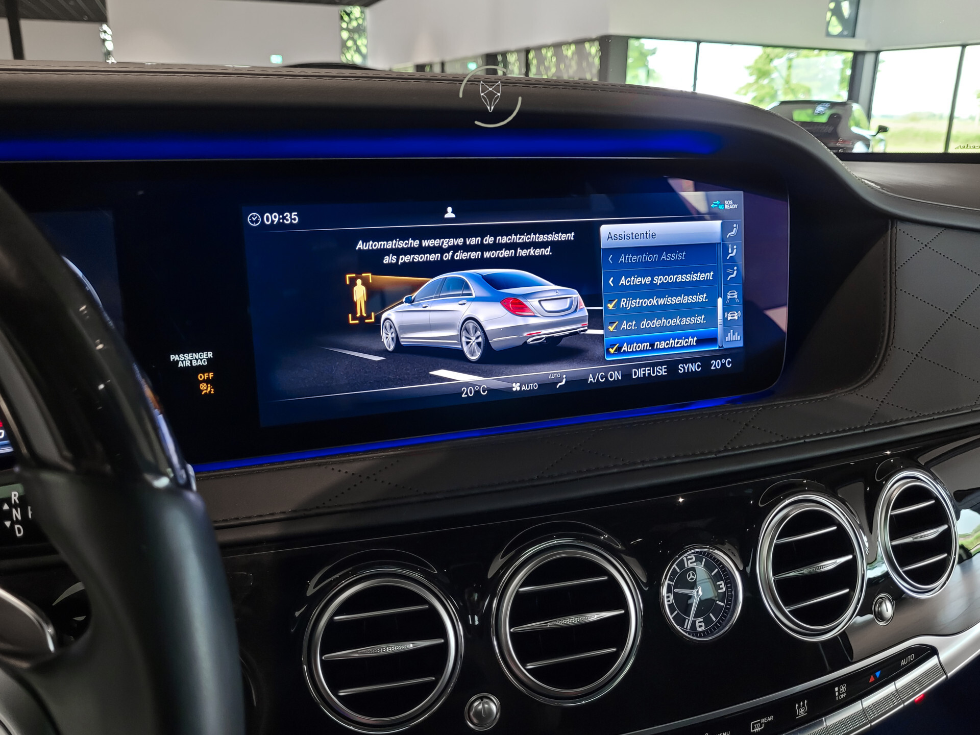 Mercedes-Benz S-Klasse 560 Lang 4-M AMG Exclusive | 4*massage/koeling | 20" | entertainment | standkachel | HUD | nachtzicht Foto 33