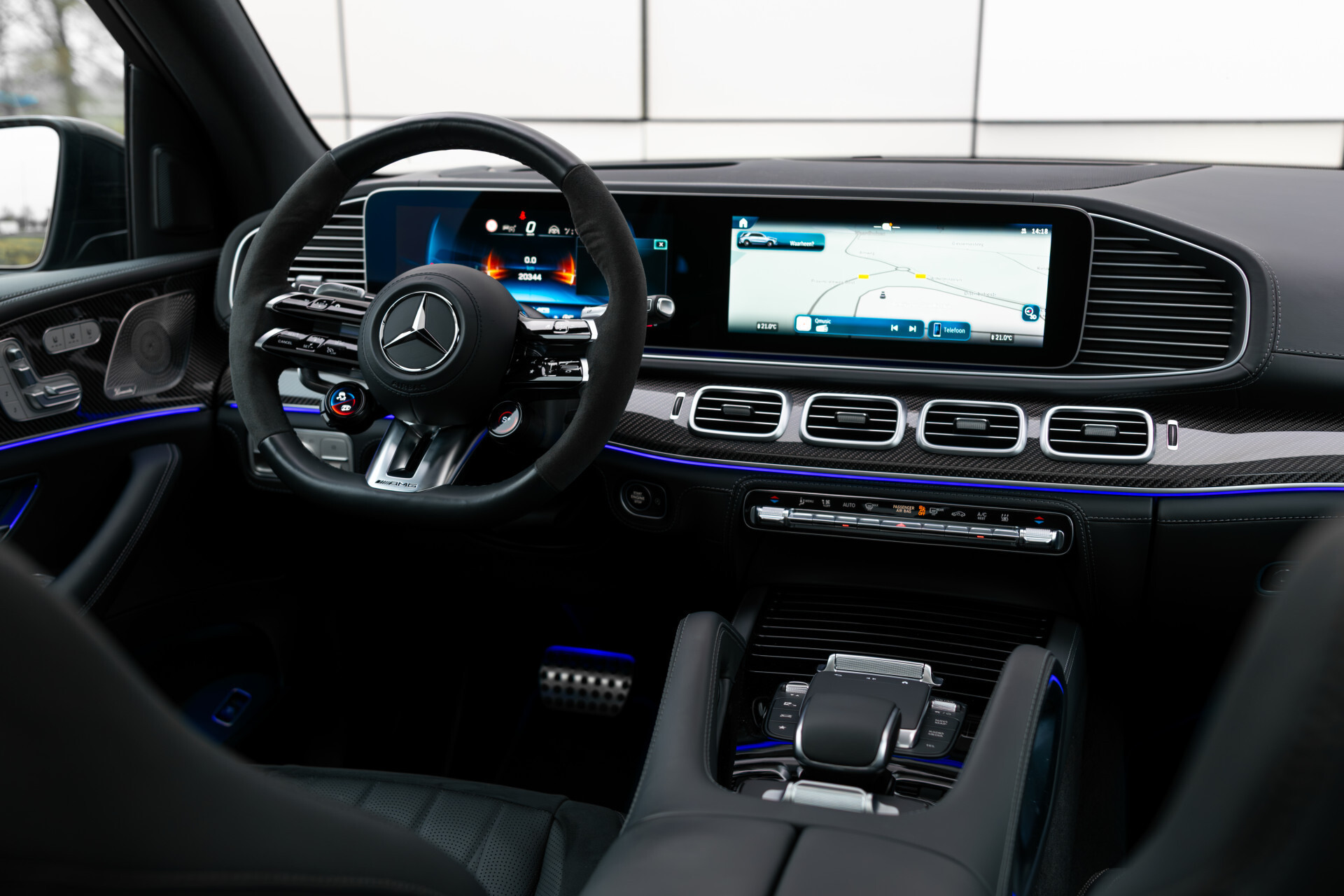 Mercedes-Benz GLE AMG 63 S 4M+ Facelift Carbon | Standkachel | Massage | Ruitleder | Burmester | HUD | Keyless | ACC | Softclose | Trekhaak Foto 38